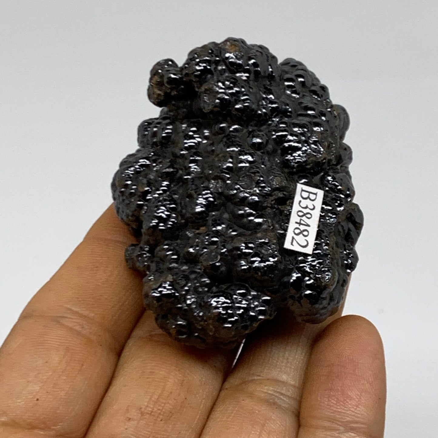 122.4g, 2.3"x1.8"x1.3", Rough Hematite Botryoidal Mineral Crystal, B38482