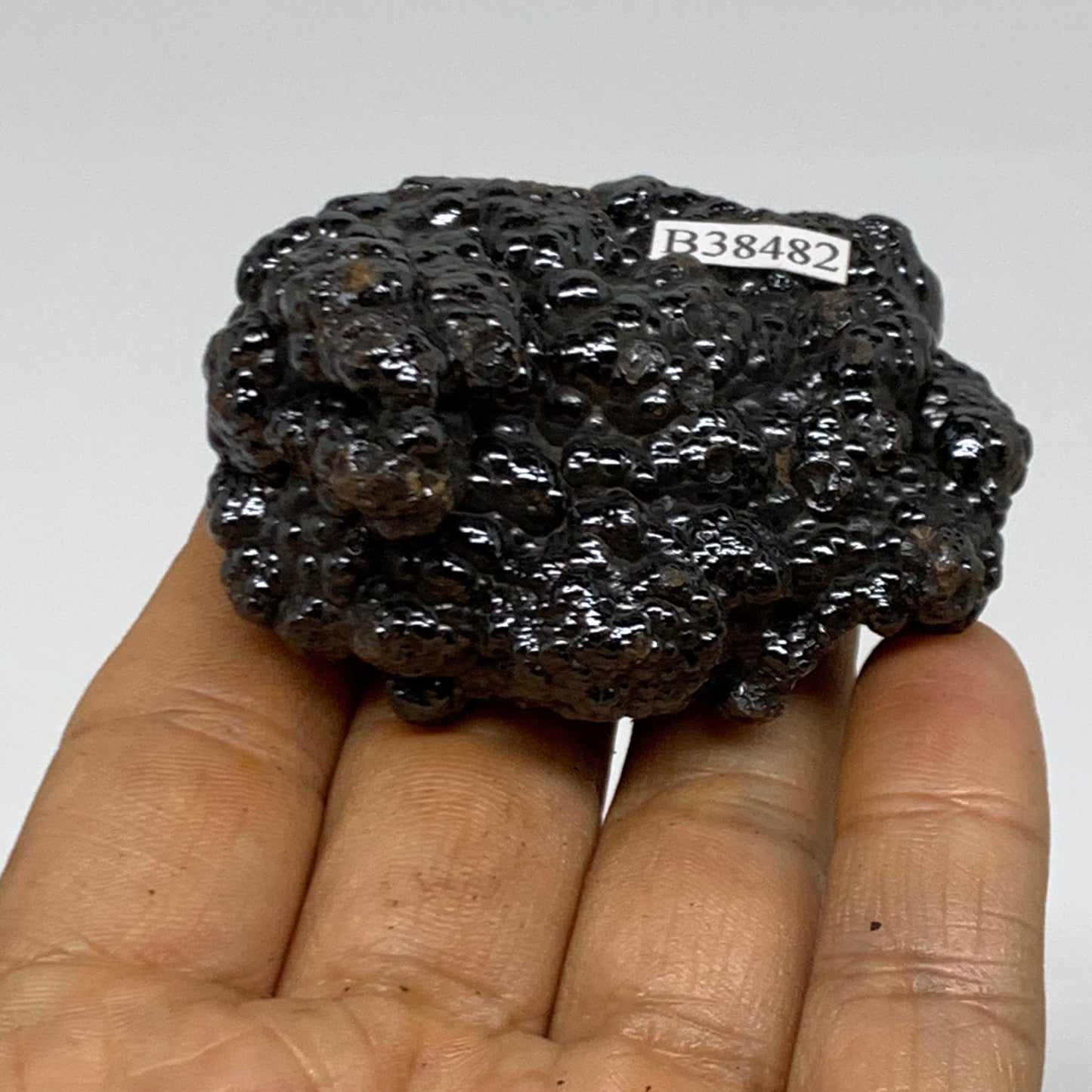 122.4g, 2.3"x1.8"x1.3", Rough Hematite Botryoidal Mineral Crystal, B38482