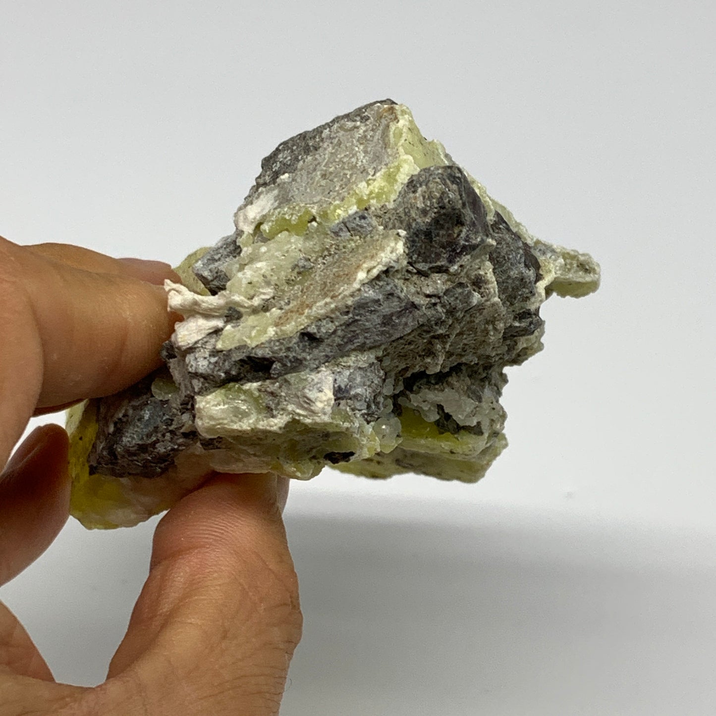 196.7g, 4"x2.6"x1.1", Rough Brucite Crystal Mineral Specimens @Pakistan, B27346