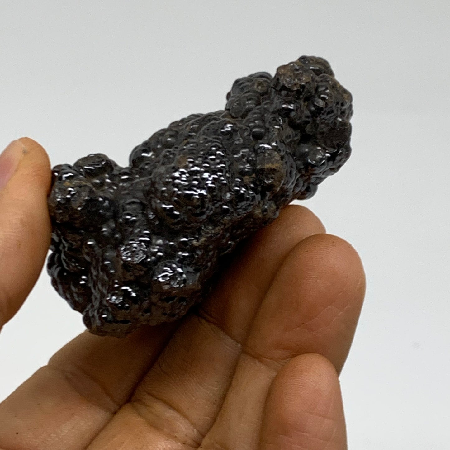 122.4g, 2.3"x1.8"x1.3", Rough Hematite Botryoidal Mineral Crystal, B38482