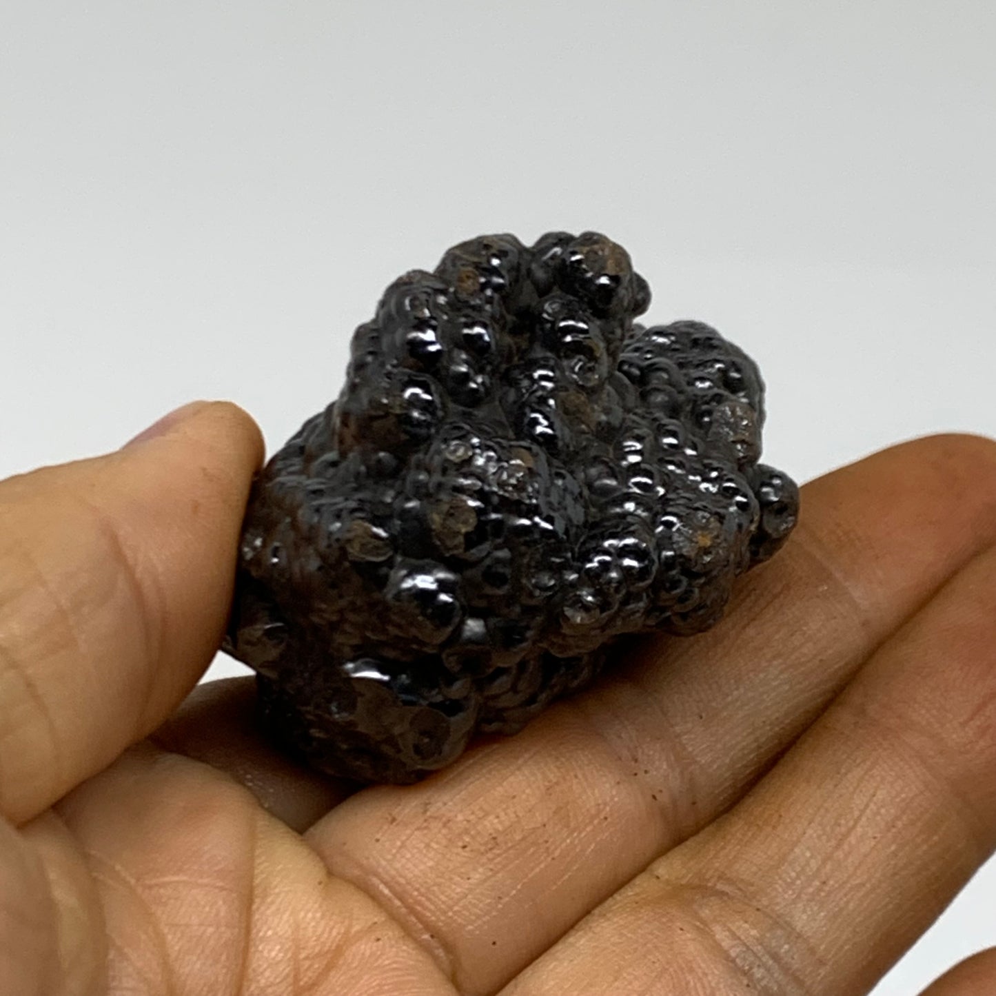 122.4g, 2.3"x1.8"x1.3", Rough Hematite Botryoidal Mineral Crystal, B38482