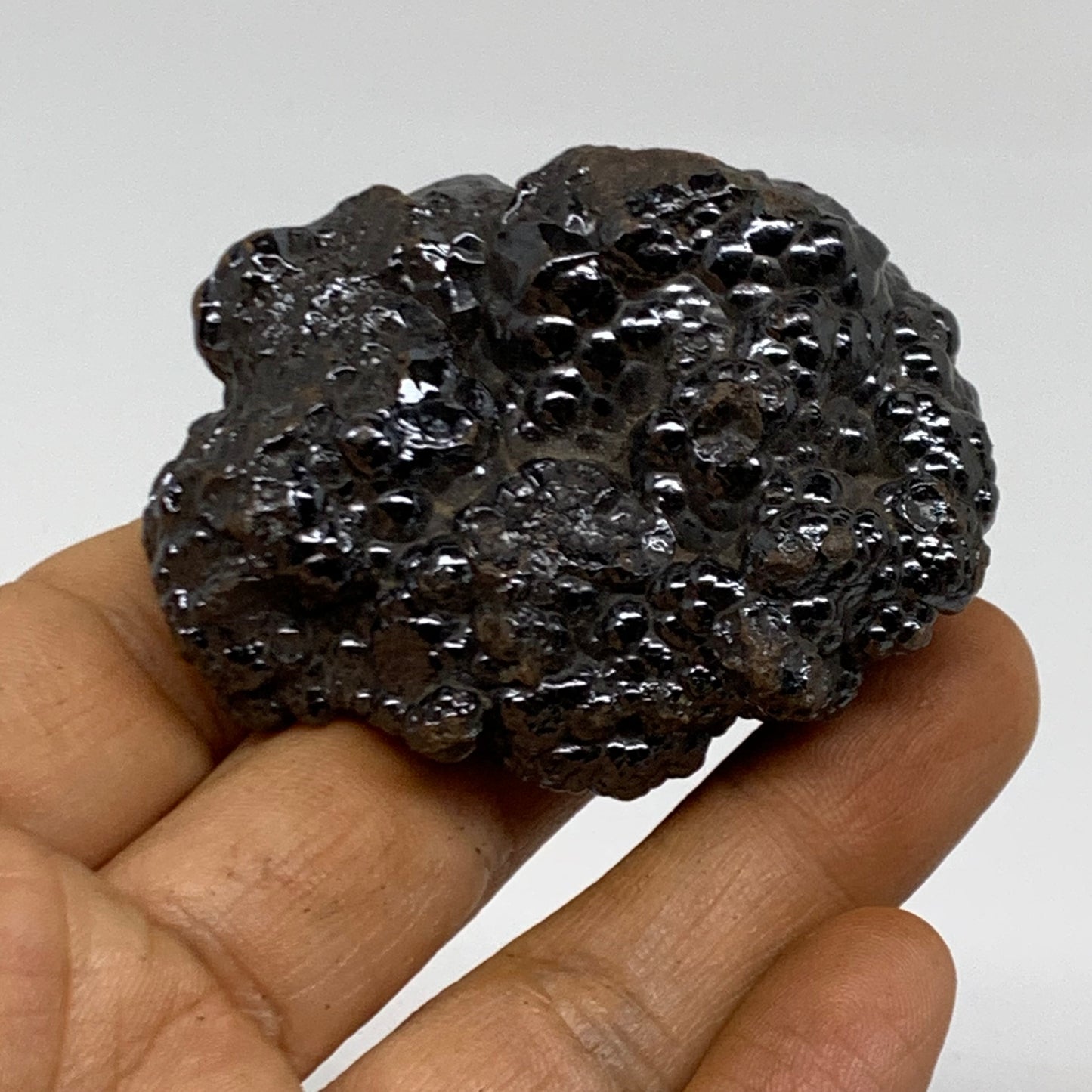 122.4g, 2.3"x1.8"x1.3", Rough Hematite Botryoidal Mineral Crystal, B38482