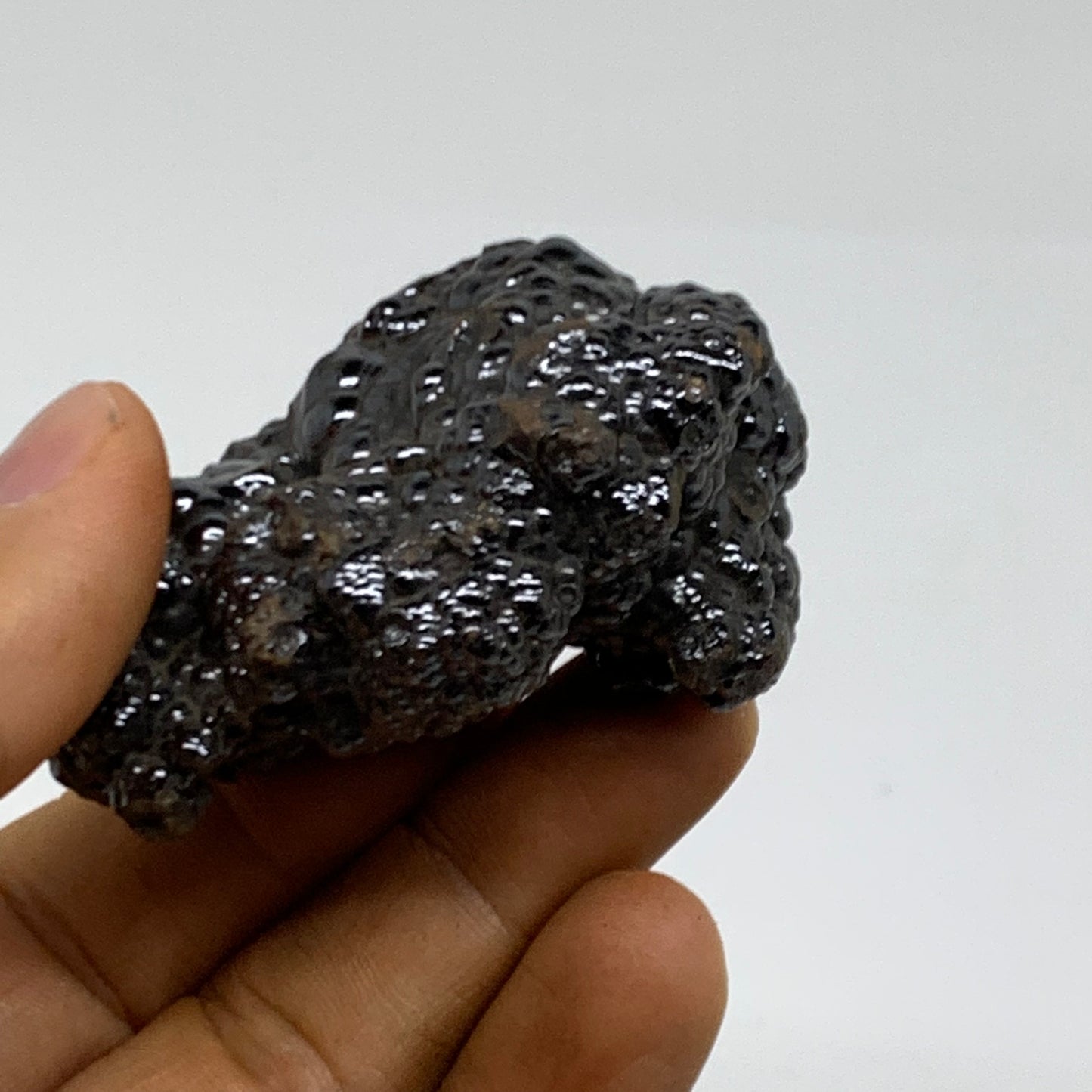 122.4g, 2.3"x1.8"x1.3", Rough Hematite Botryoidal Mineral Crystal, B38482