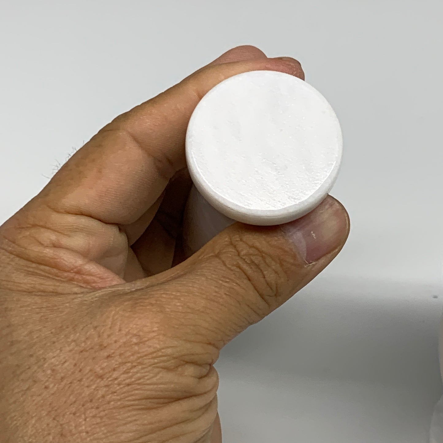 1.34 lbs, 3"x3", Natural Marble Crystal Pestle and Mortar Handmade, B32568