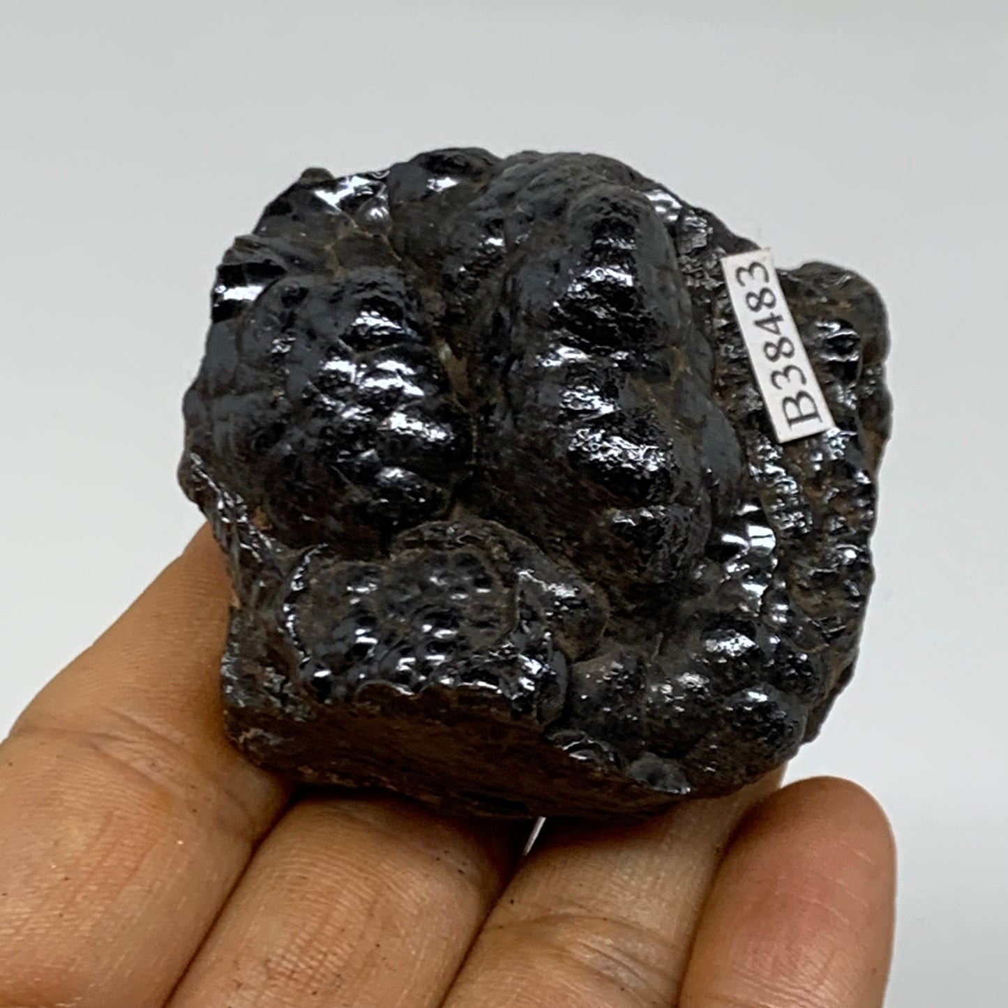 156.1g, 1.9"x1.9"x1.5", Rough Hematite Botryoidal Mineral Crystal, B38483
