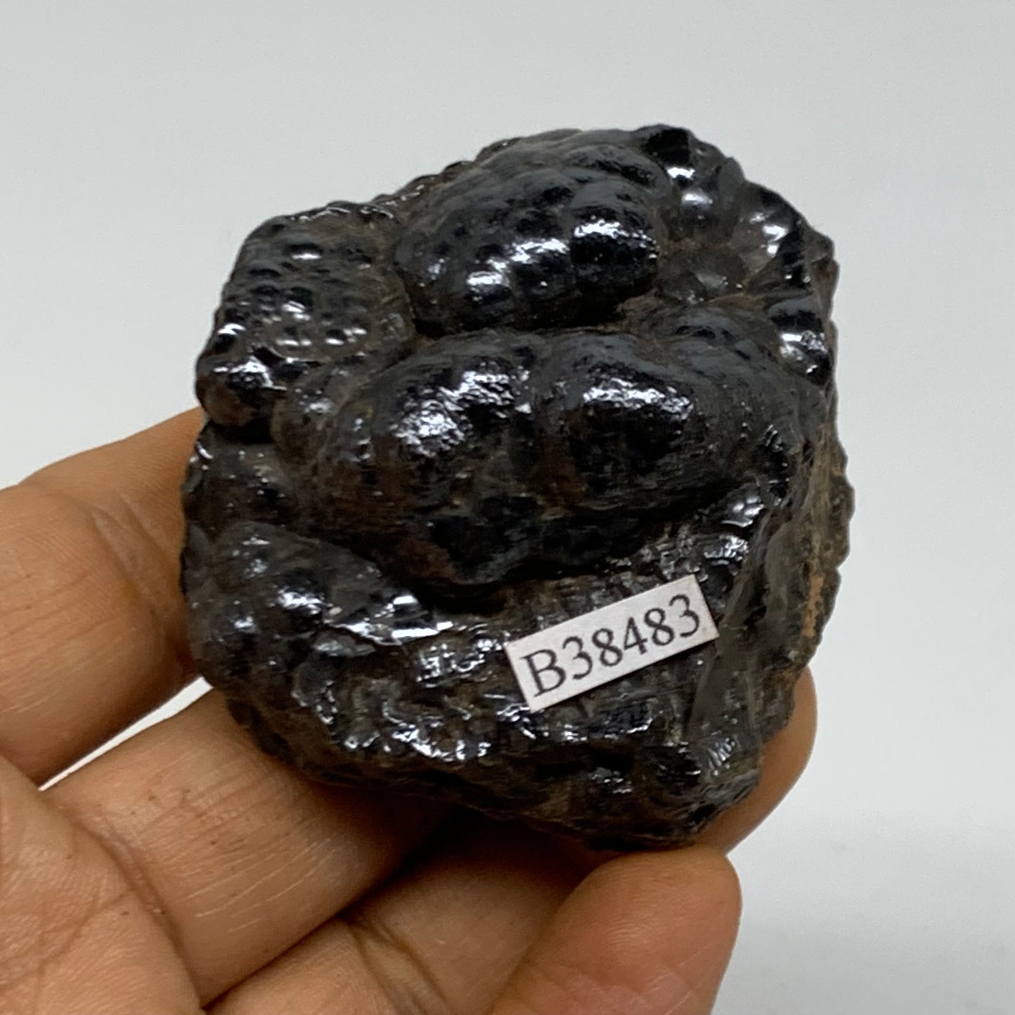 156.1g, 1.9"x1.9"x1.5", Rough Hematite Botryoidal Mineral Crystal, B38483