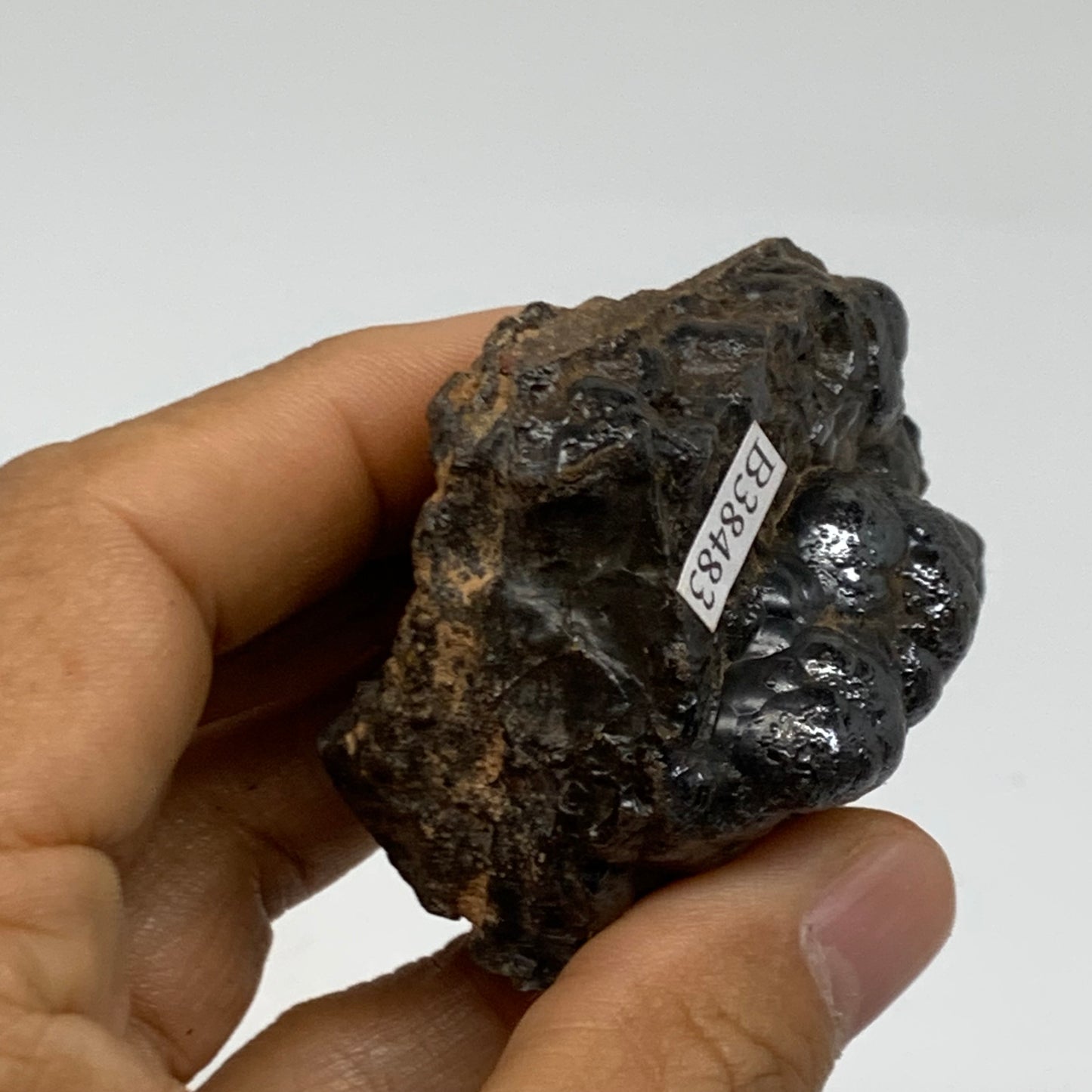 156.1g, 1.9"x1.9"x1.5", Rough Hematite Botryoidal Mineral Crystal, B38483