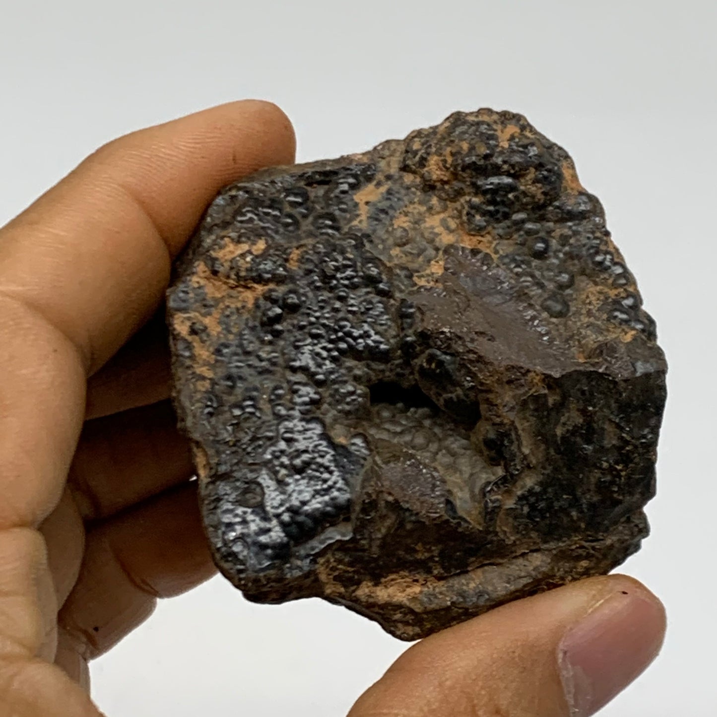 156.1g, 1.9"x1.9"x1.5", Rough Hematite Botryoidal Mineral Crystal, B38483