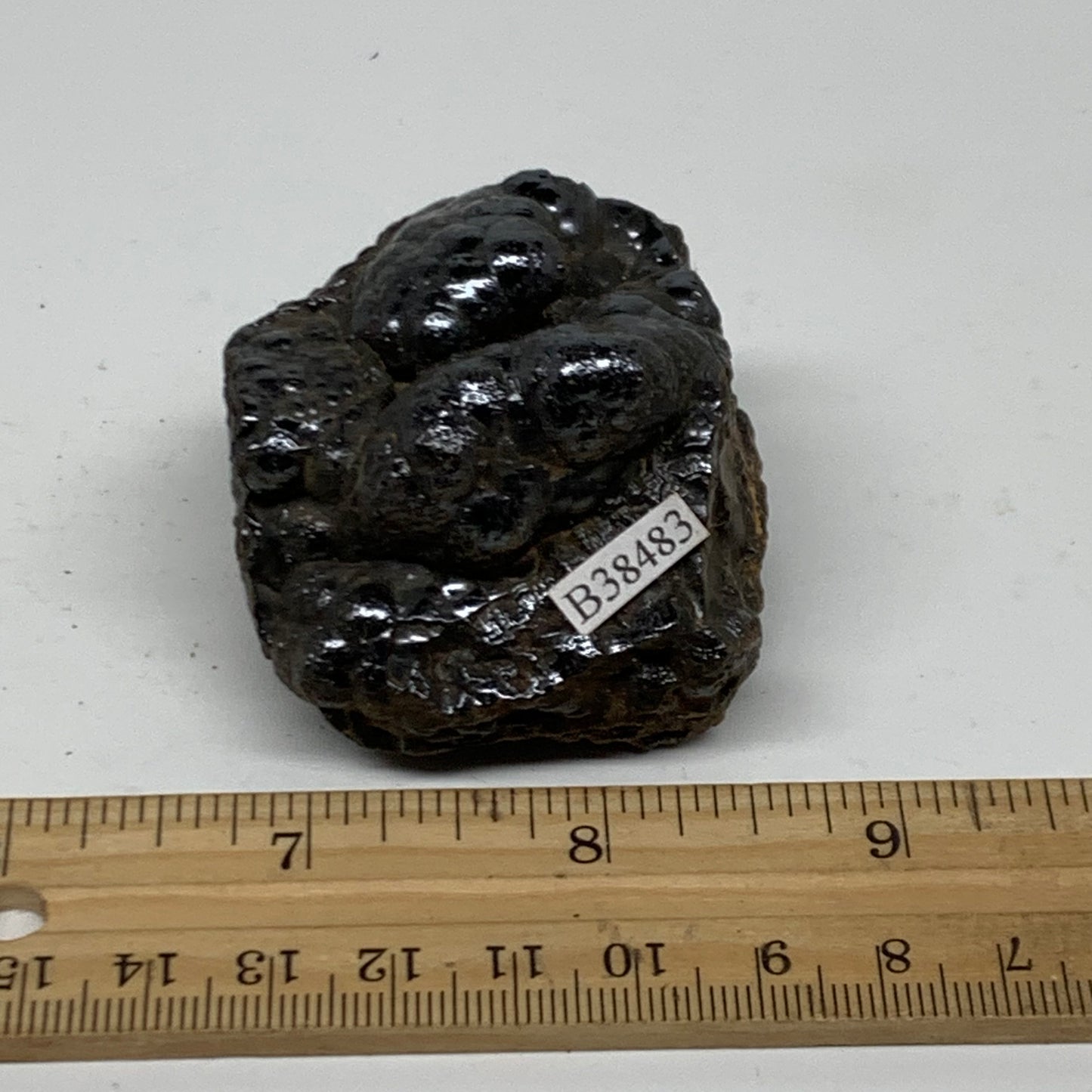 156.1g, 1.9"x1.9"x1.5", Rough Hematite Botryoidal Mineral Crystal, B38483