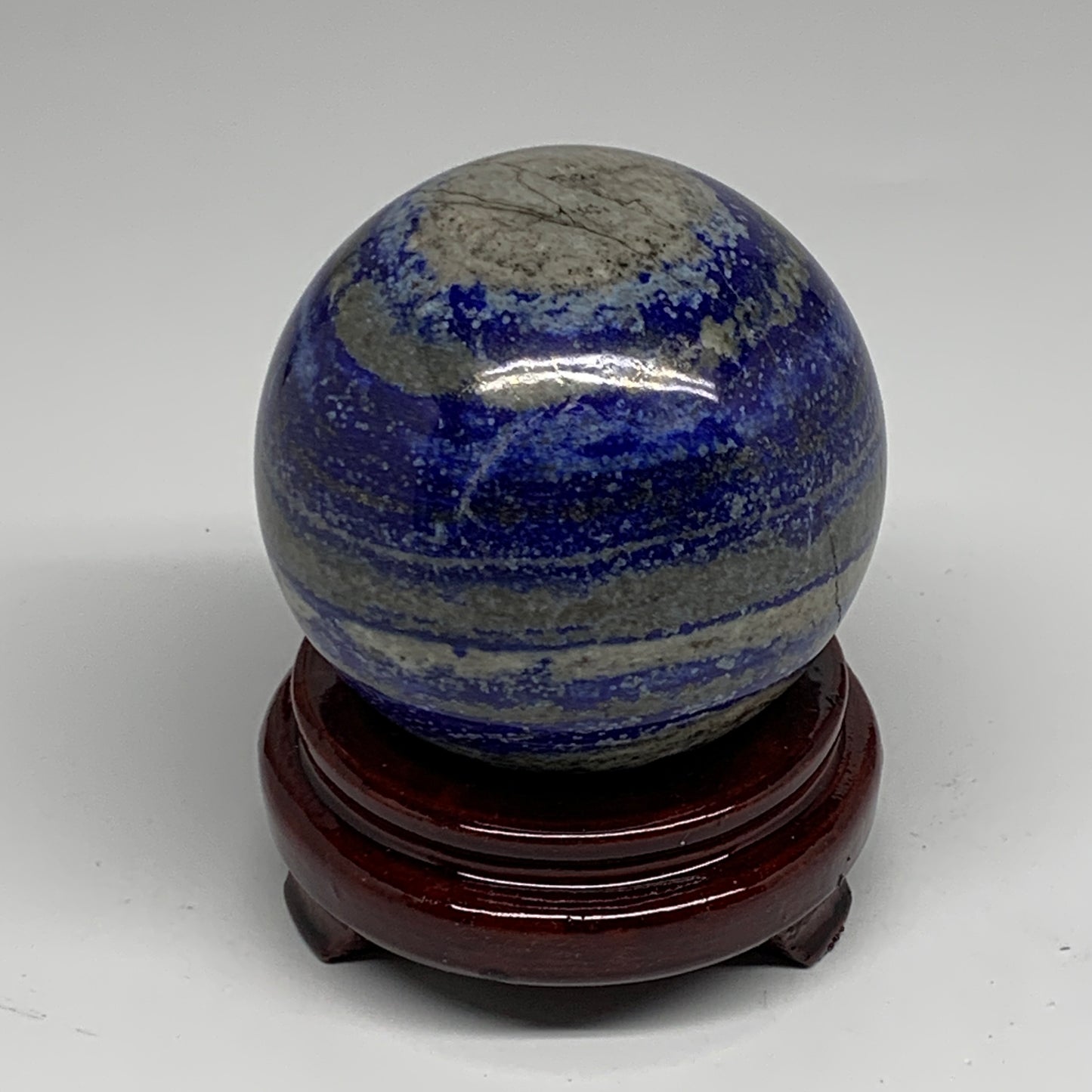 2.36 lbs, 3.5" (87mm), Lapis Lazuli Sphere Ball Gemstone @Afghanistan, B33229