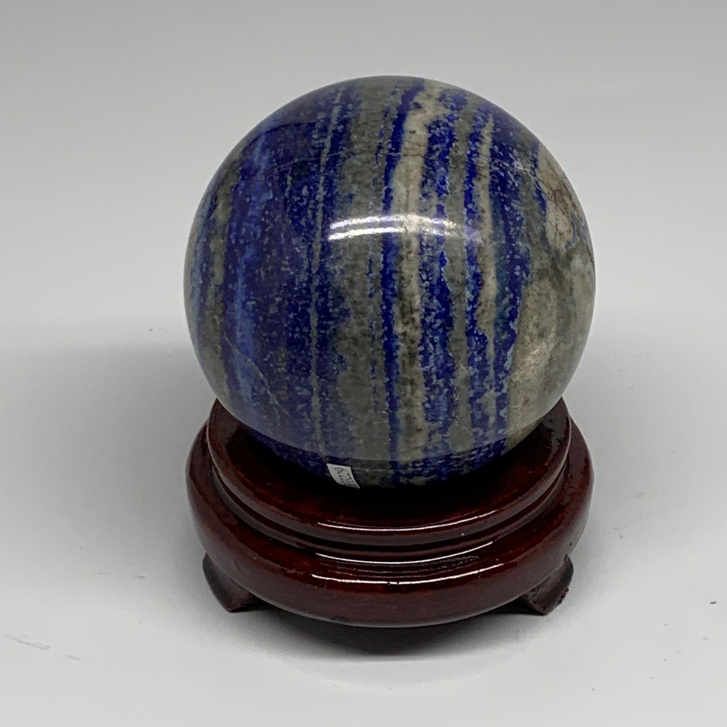 2.36 lbs, 3.5" (87mm), Lapis Lazuli Sphere Ball Gemstone @Afghanistan, B33229