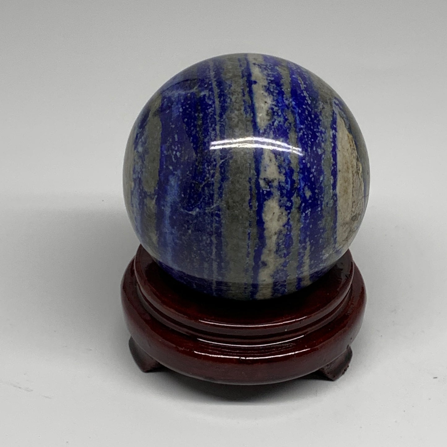 2.36 lbs, 3.5" (87mm), Lapis Lazuli Sphere Ball Gemstone @Afghanistan, B33229
