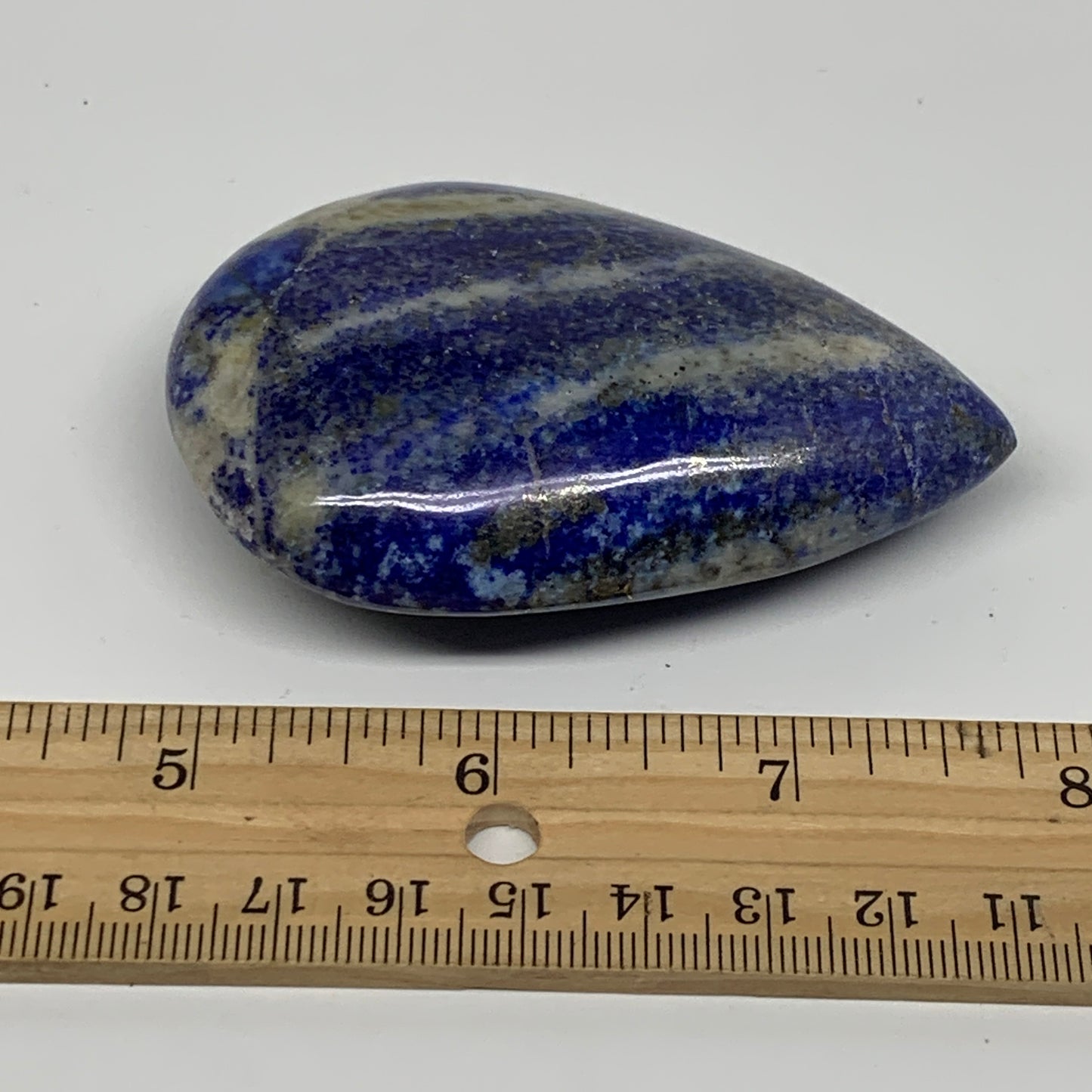 127.8g, 3"x2"x0.9", Natural Lapis Lazuli Palm Stone @Afghanistan, B36719