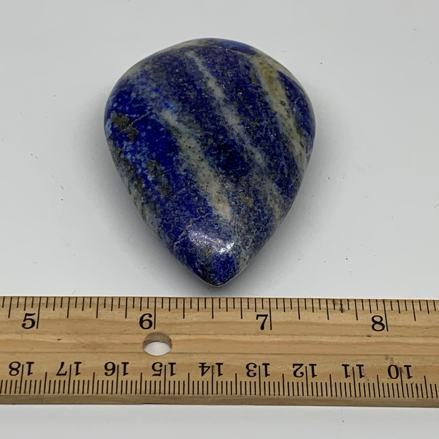 127.8g, 3"x2"x0.9", Natural Lapis Lazuli Palm Stone @Afghanistan, B36719