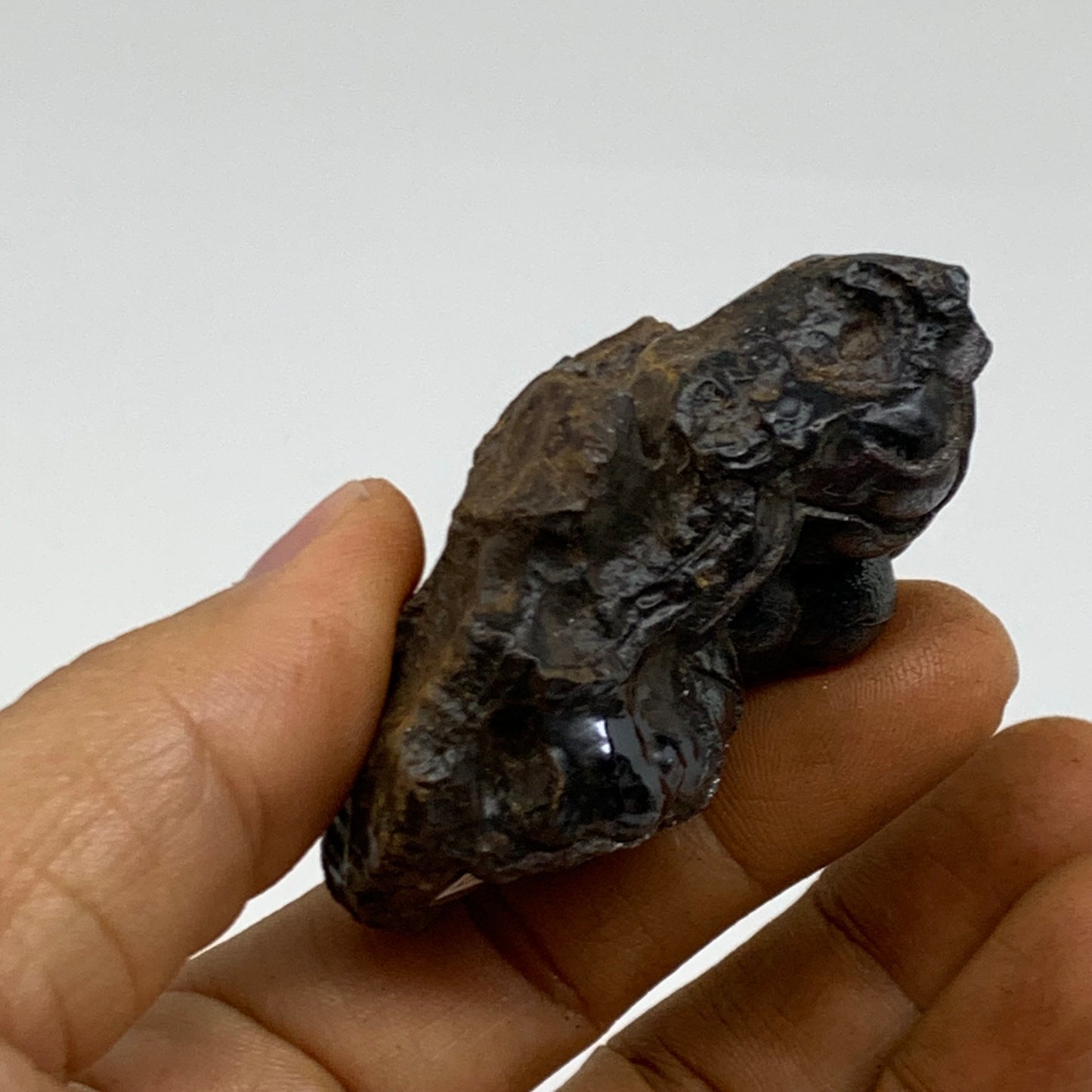 91.7g, 2.3"x1.4"x1.1", Rough Hematite Botryoidal Mineral Crystal, B38485