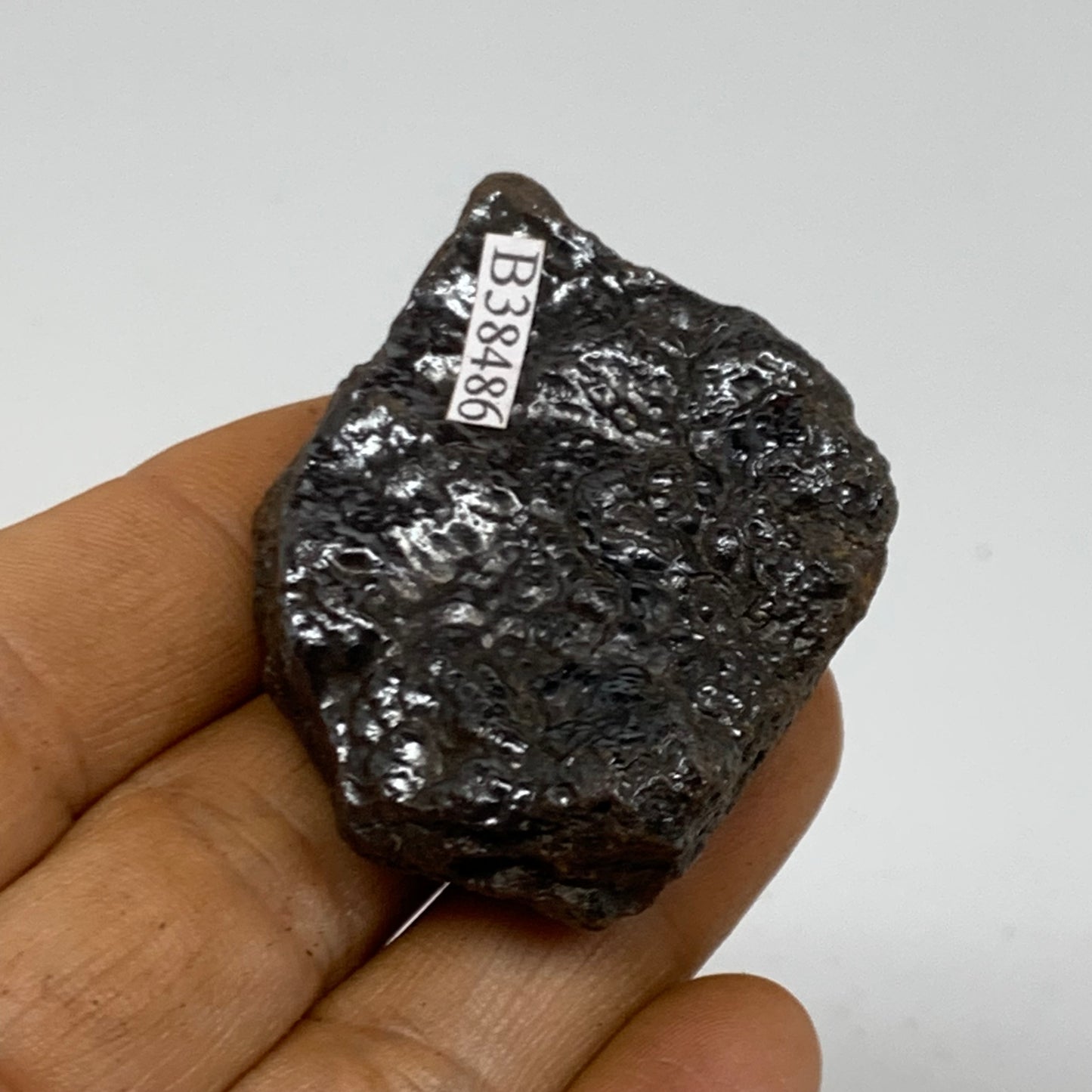 66.3g, 2"x1.6"x0.6", Rough Hematite Botryoidal Mineral Crystal, B38486