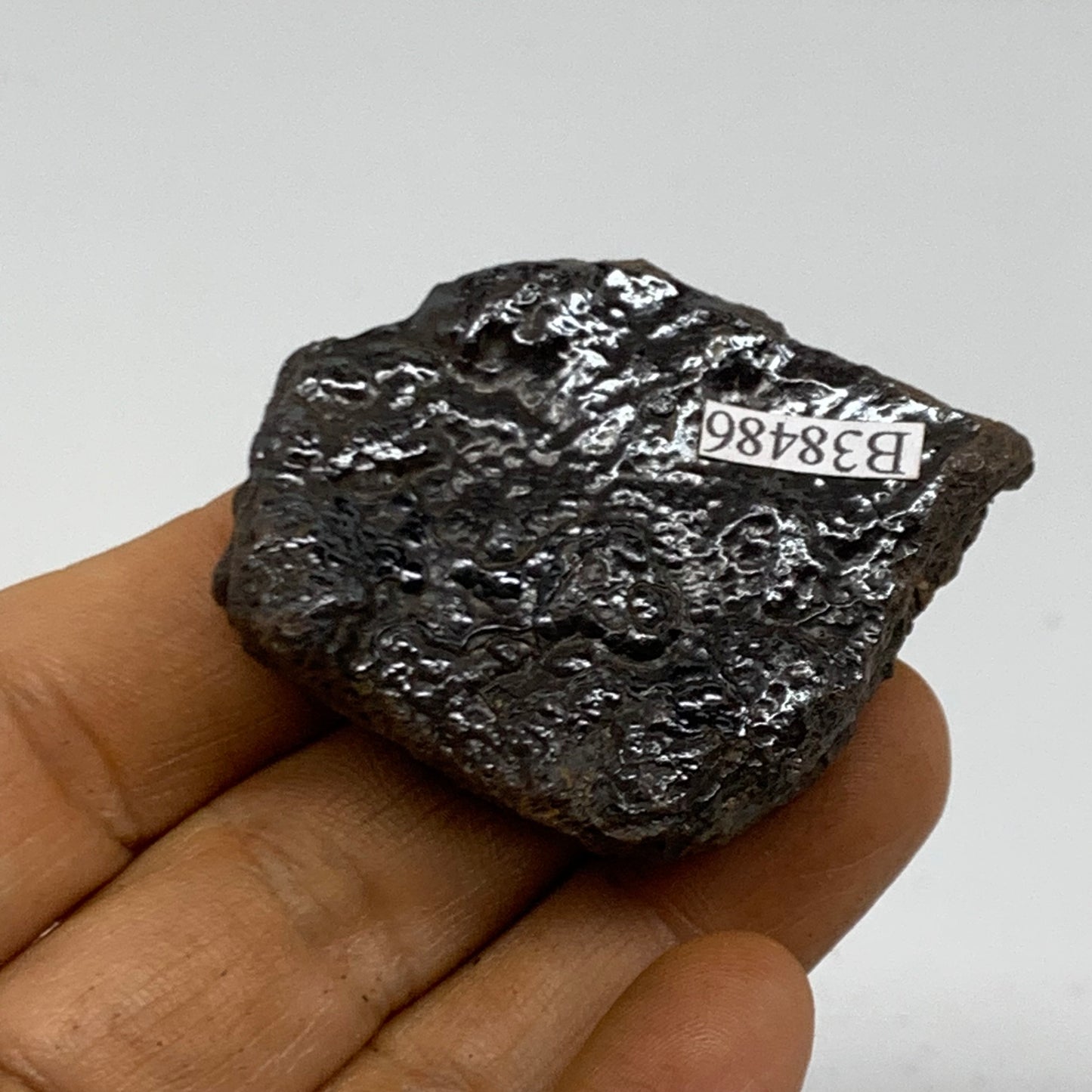 66.3g, 2"x1.6"x0.6", Rough Hematite Botryoidal Mineral Crystal, B38486