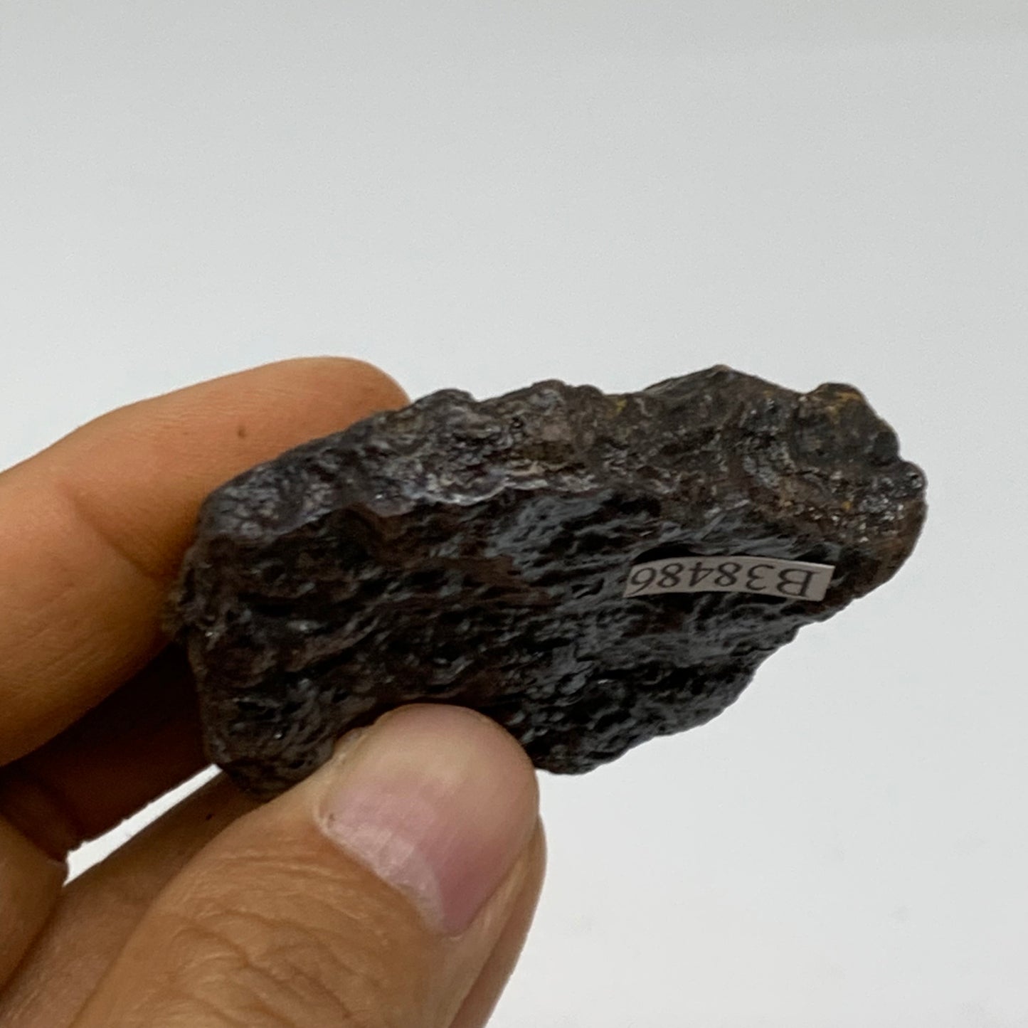 66.3g, 2"x1.6"x0.6", Rough Hematite Botryoidal Mineral Crystal, B38486