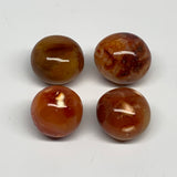 180.7g,1.2"-1.5", 4pcs, Small Red Carnelian Palm-Stone Gem Crystal Polished,B281