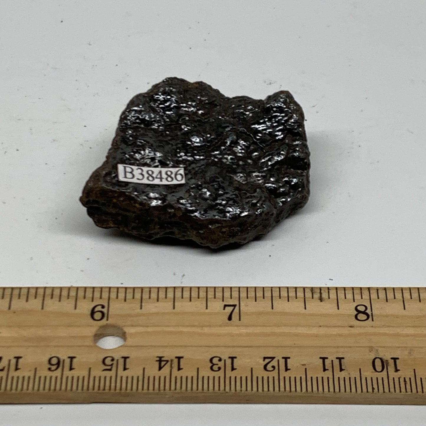 66.3g, 2"x1.6"x0.6", Rough Hematite Botryoidal Mineral Crystal, B38486