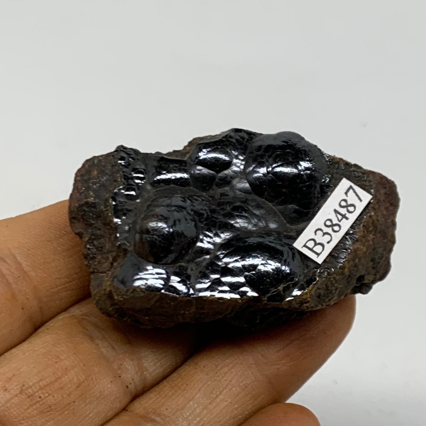 71.6g, 2"x1.2"x1.1", Rough Hematite Botryoidal Mineral Crystal, B38487