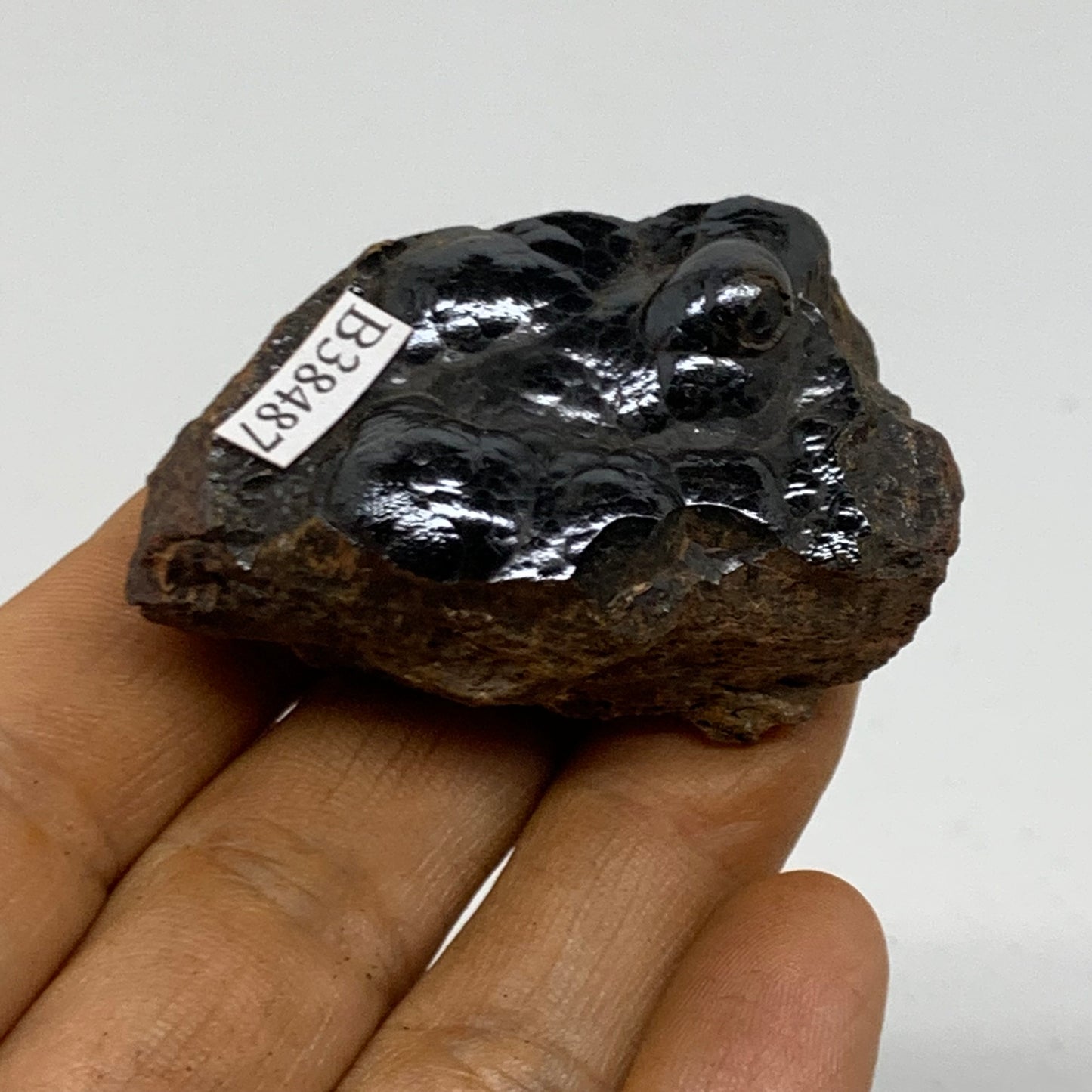 71.6g, 2"x1.2"x1.1", Rough Hematite Botryoidal Mineral Crystal, B38487
