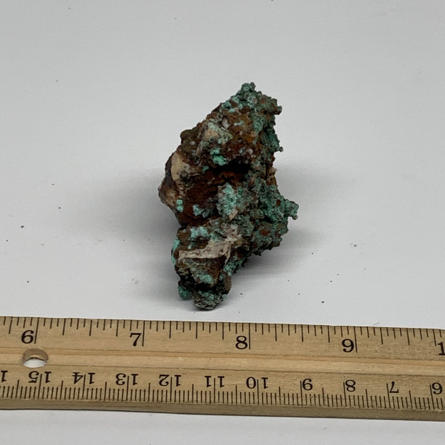 72.1g, 1.8"x2.2"x1.4", Malachite on Native Copper Mineral Specimens, B33959