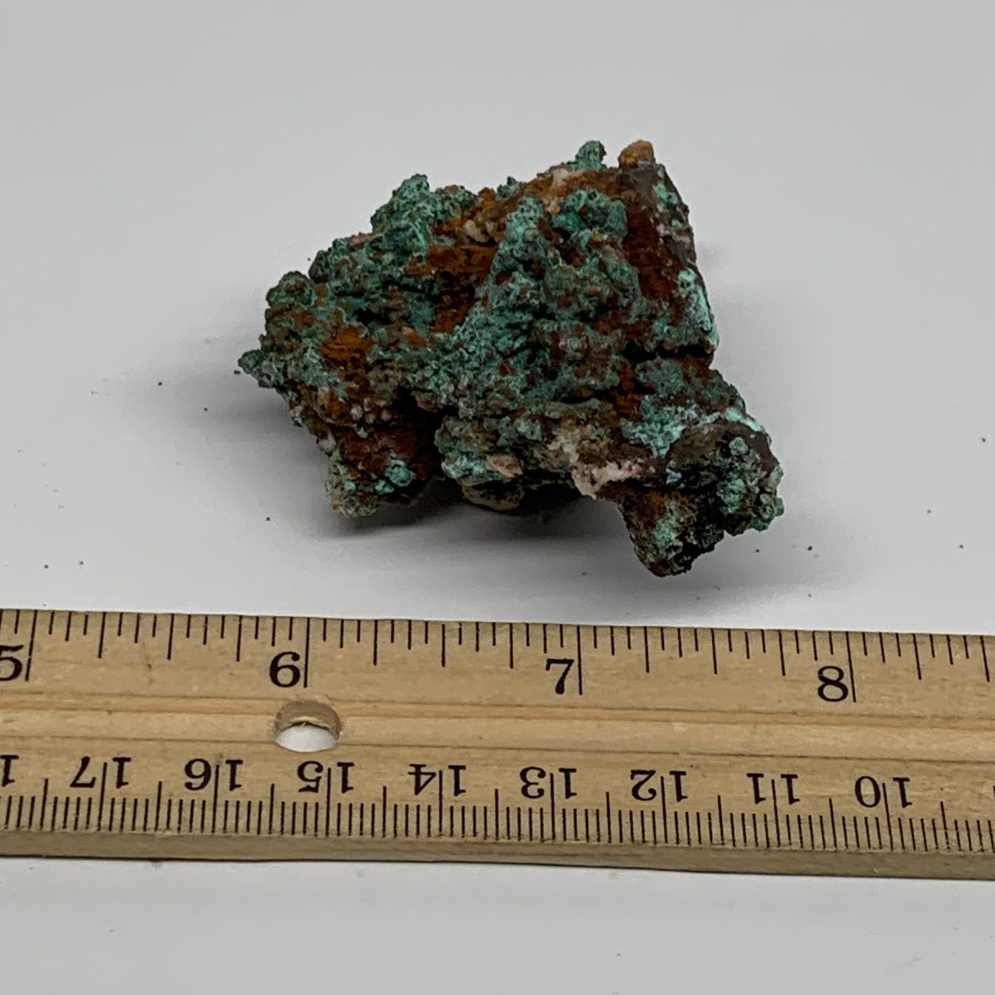 72.1g, 1.8"x2.2"x1.4", Malachite on Native Copper Mineral Specimens, B33959