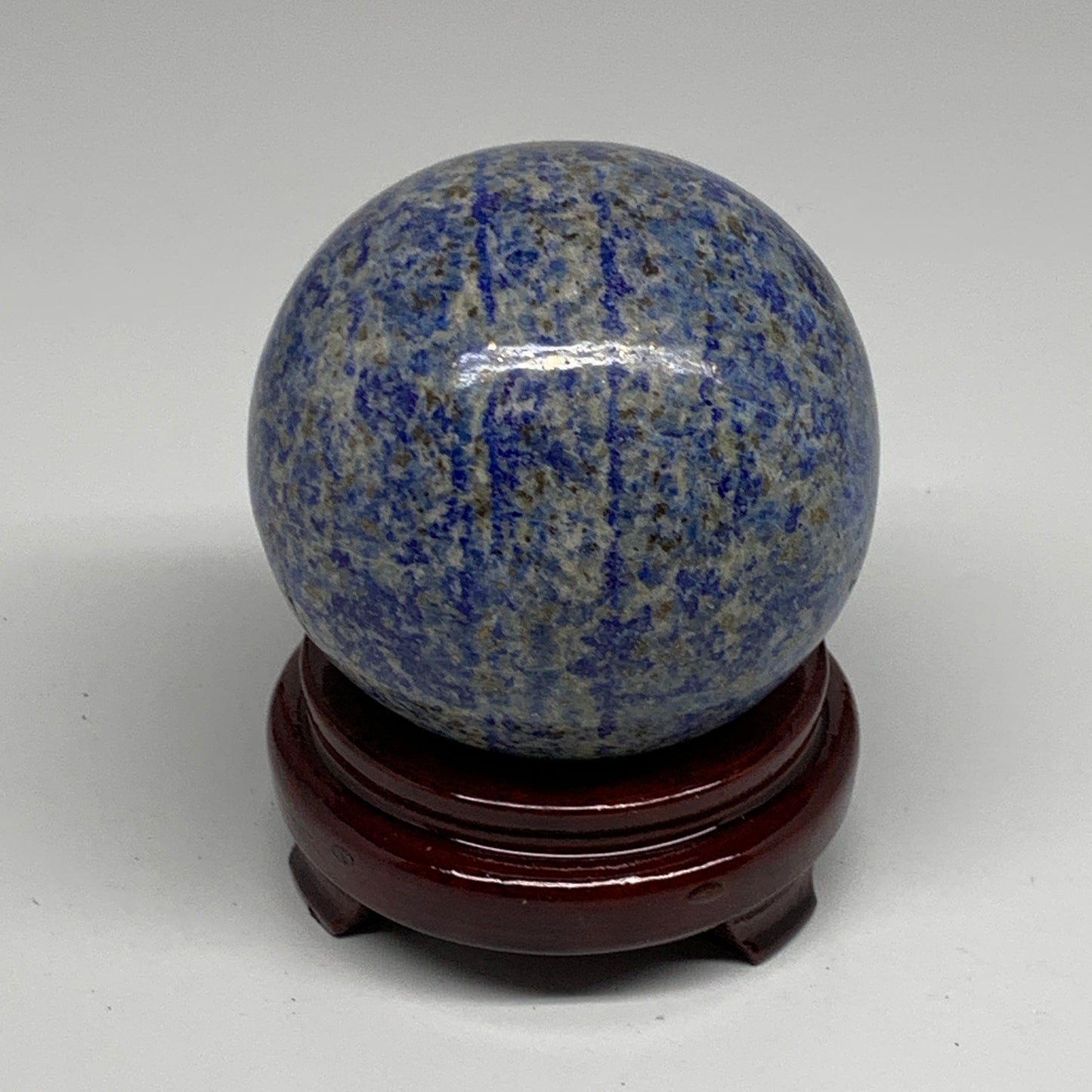 2.76 lbs, 3.7" (93mm), Lapis Lazuli Sphere Ball Gemstone @Afghanistan, B33231