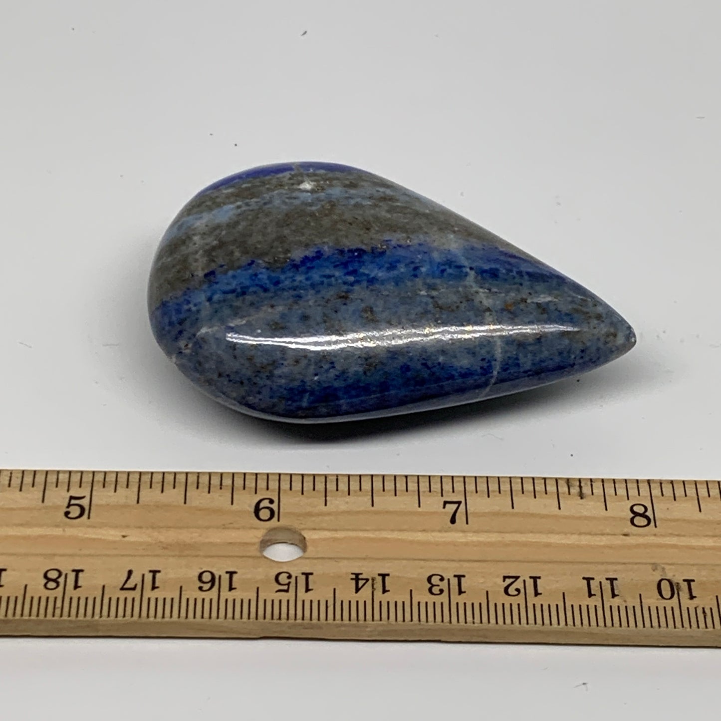 103.8g, 2.8"x1.8"x0.9", Natural Lapis Lazuli Palm Stone @Afghanistan, B36722