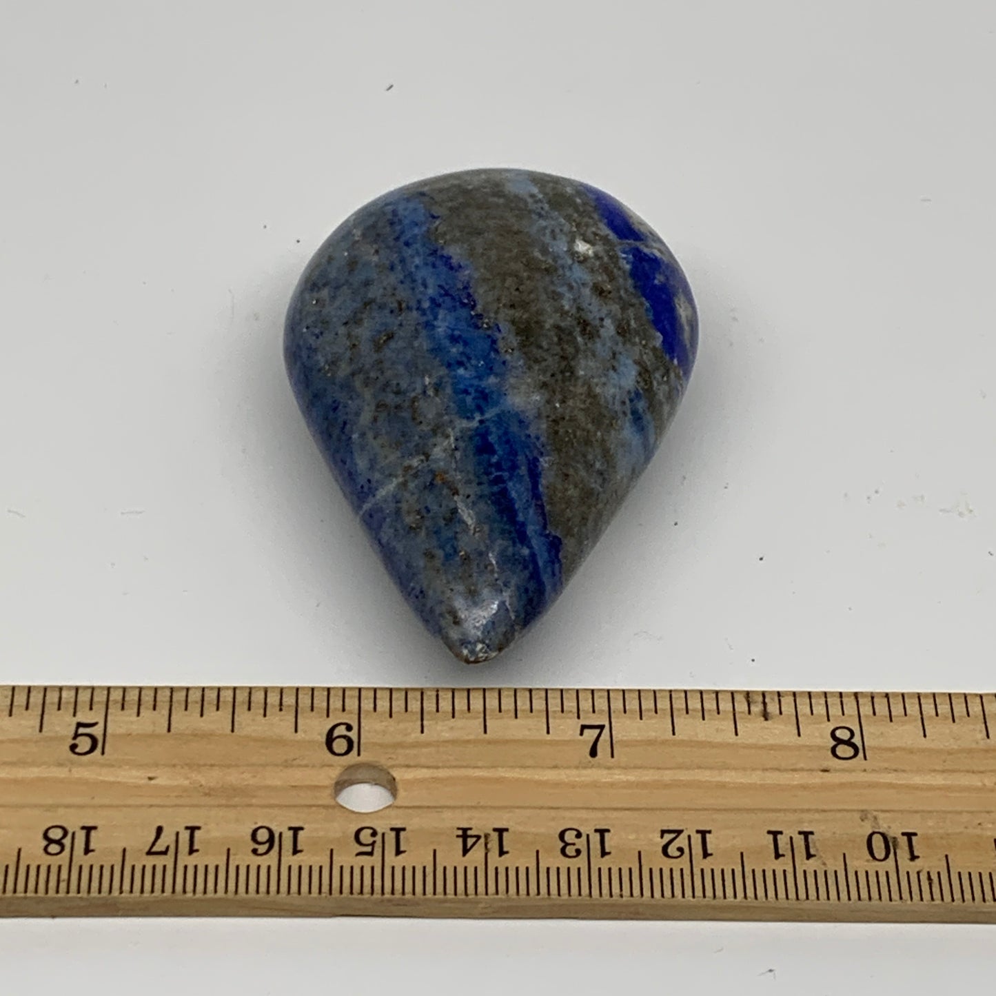 103.8g, 2.8"x1.8"x0.9", Natural Lapis Lazuli Palm Stone @Afghanistan, B36722