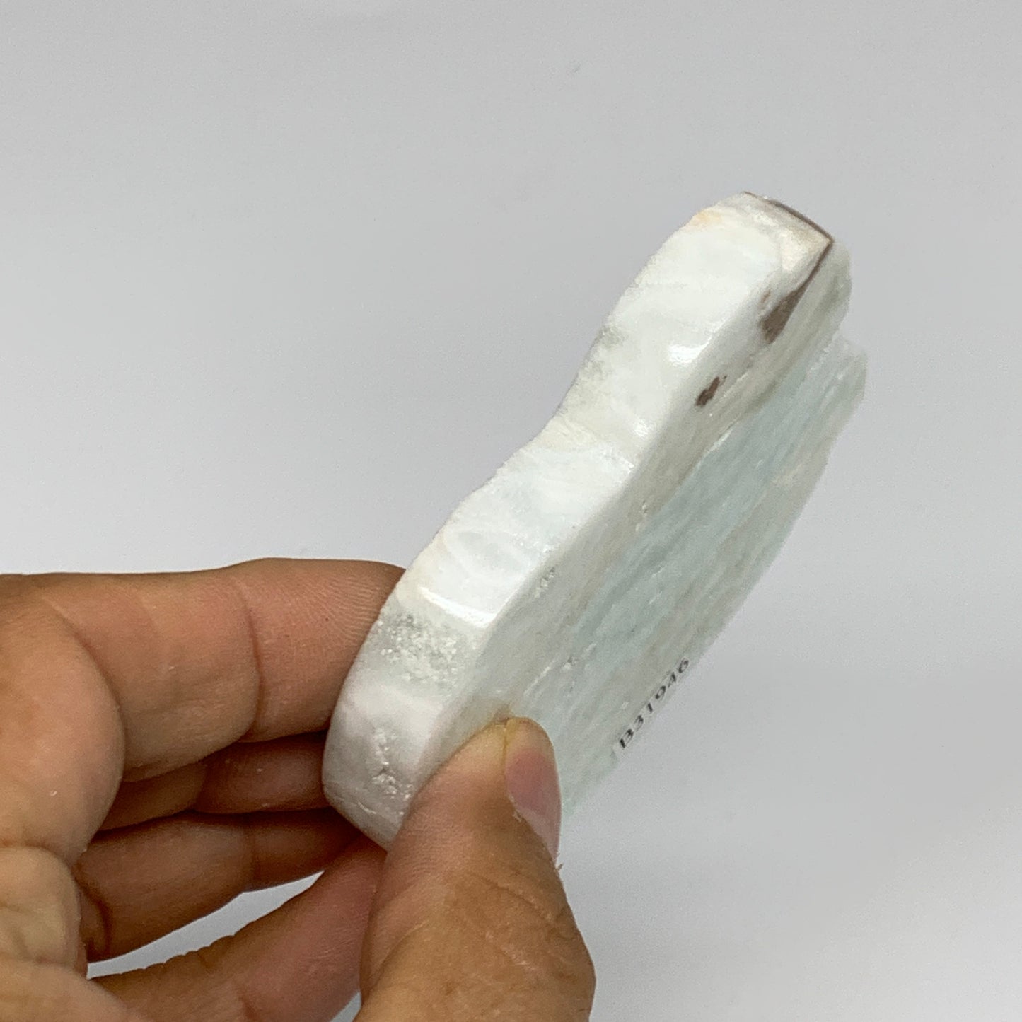 93.7g, 2.8"x2.2"x0.4", Natural Caribbean Calcite Cloud Crystal @Afghanistan, B31