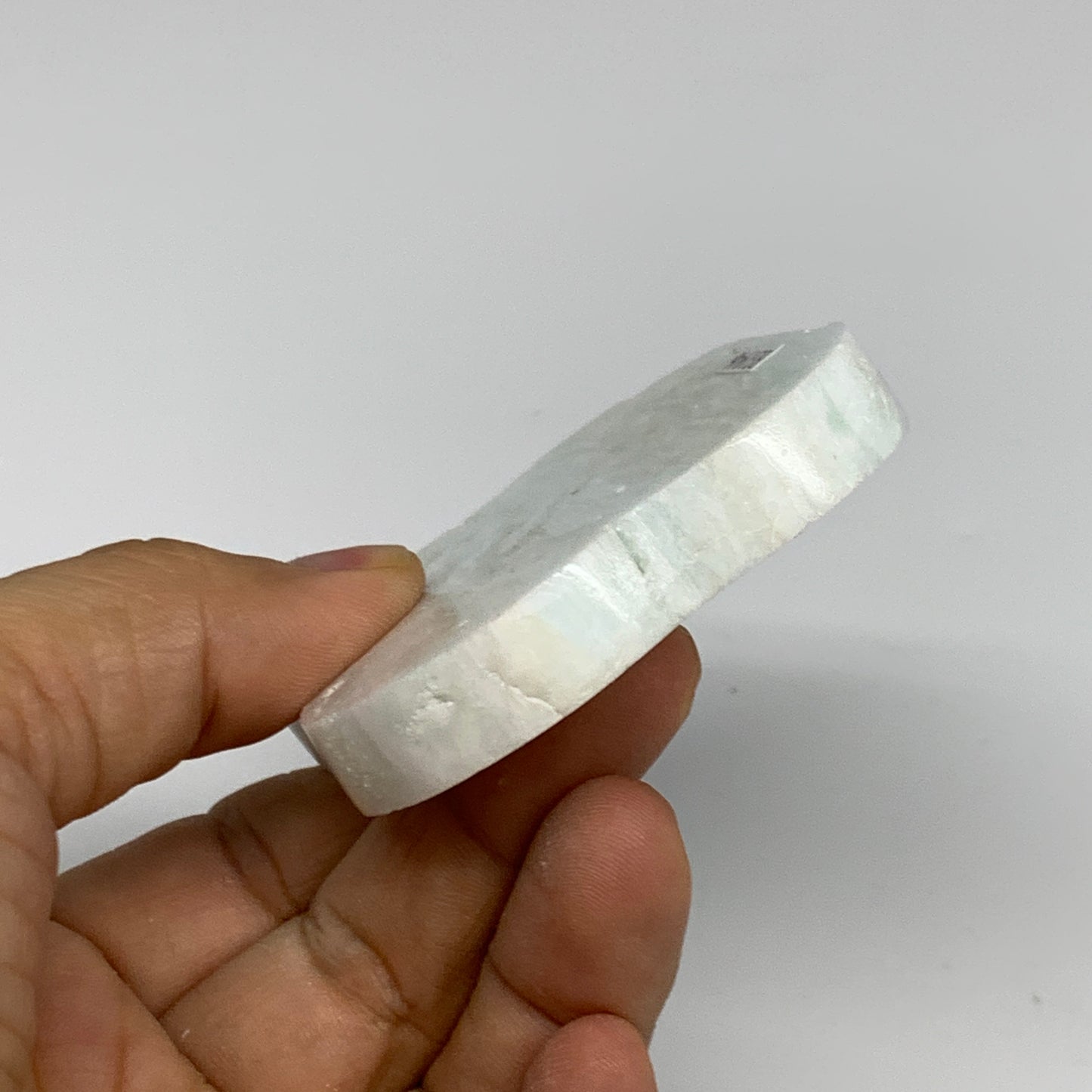 93.7g, 2.8"x2.2"x0.4", Natural Caribbean Calcite Cloud Crystal @Afghanistan, B31