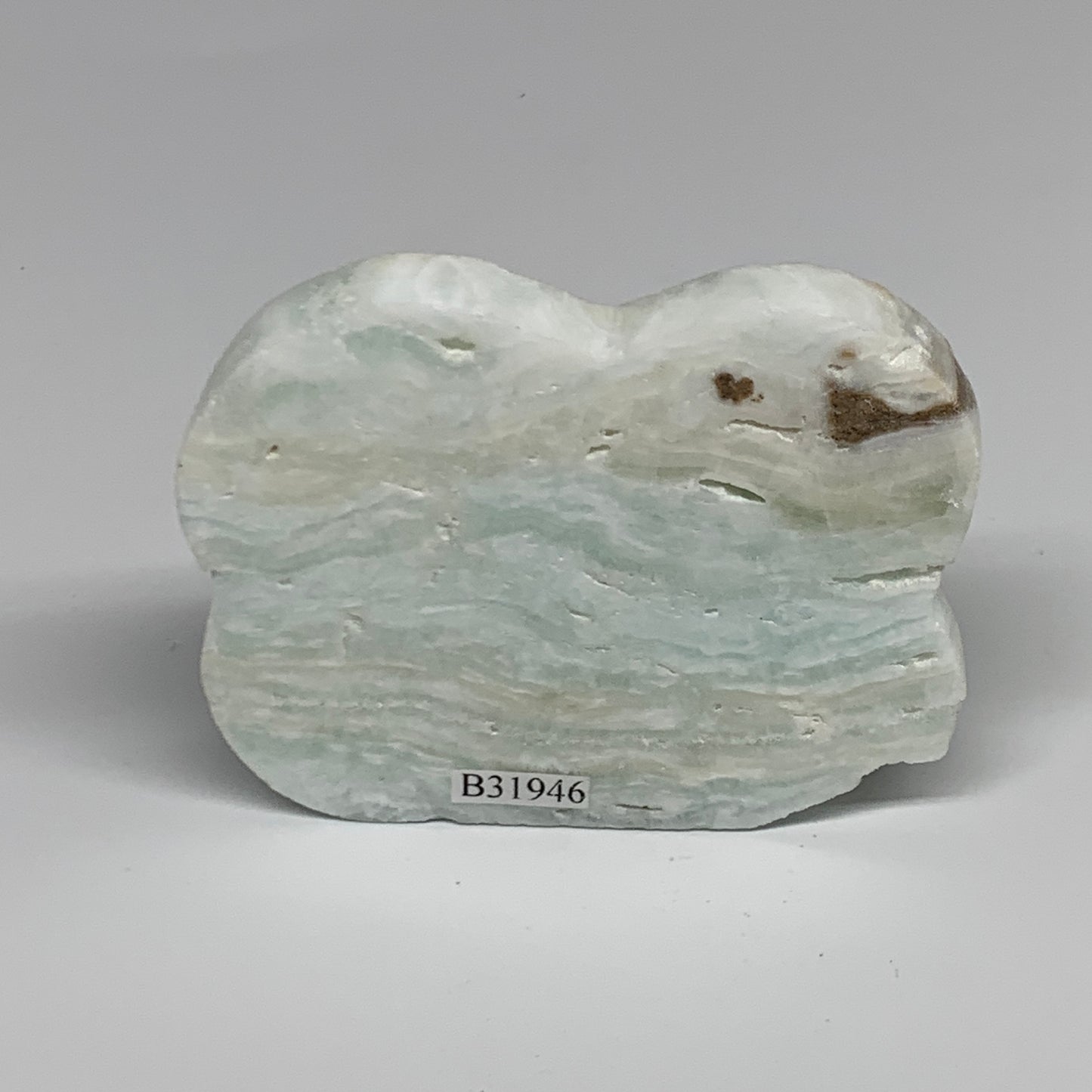 93.7g, 2.8"x2.2"x0.4", Natural Caribbean Calcite Cloud Crystal @Afghanistan, B31