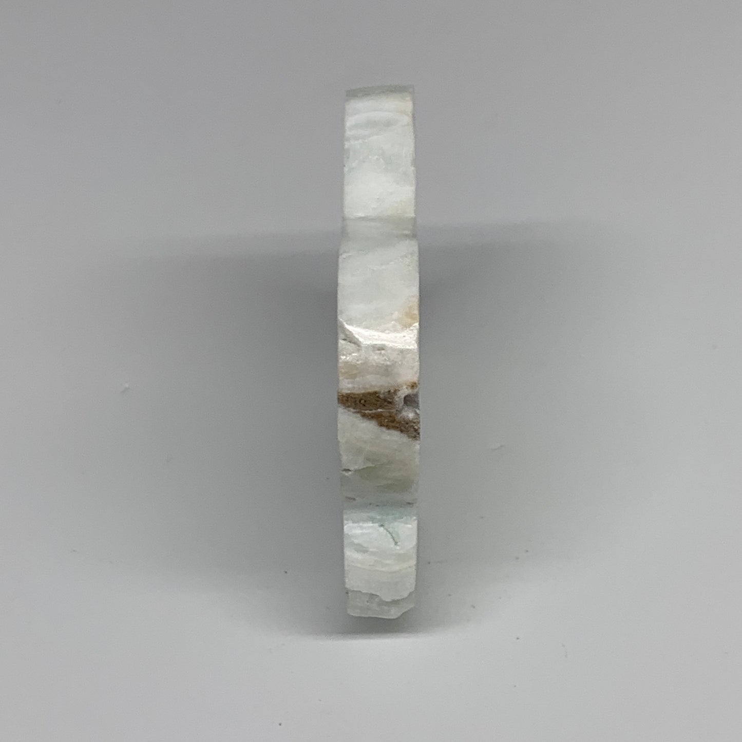 93.7g, 2.8"x2.2"x0.4", Natural Caribbean Calcite Cloud Crystal @Afghanistan, B31