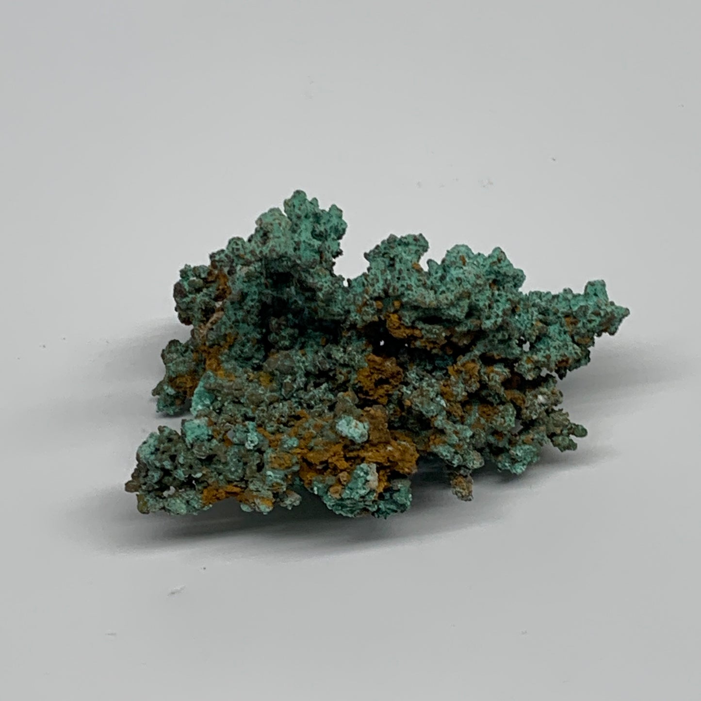 80g, 2.5"x1.8"x1.6", Malachite on Native Copper Mineral Specimens, B33960
