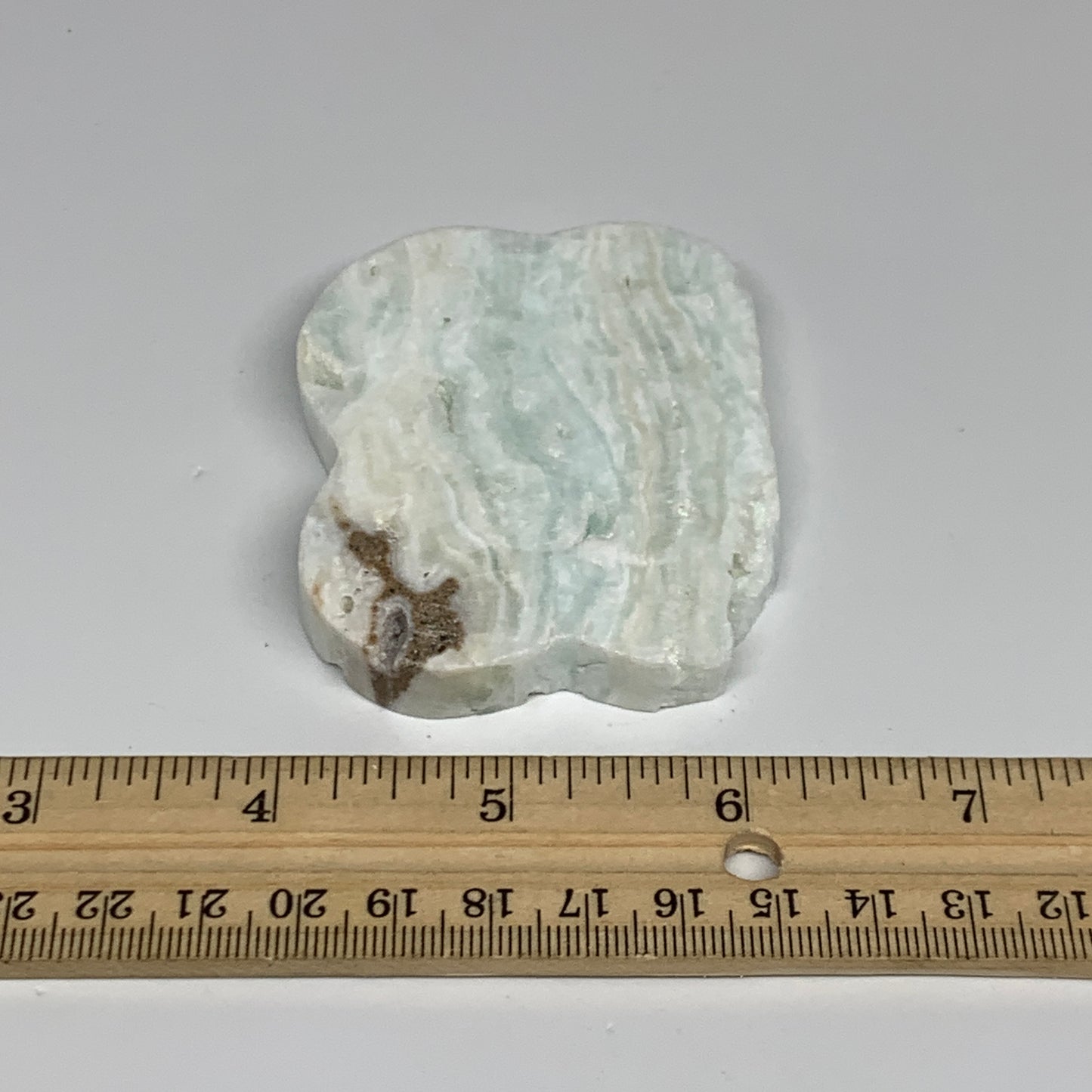 93.7g, 2.8"x2.2"x0.4", Natural Caribbean Calcite Cloud Crystal @Afghanistan, B31