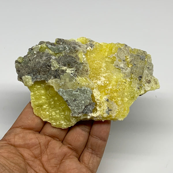 123.1g, 4.5"x2.8"x0.7", Rough Brucite Crystal Mineral Specimens @Pakistan, B2735