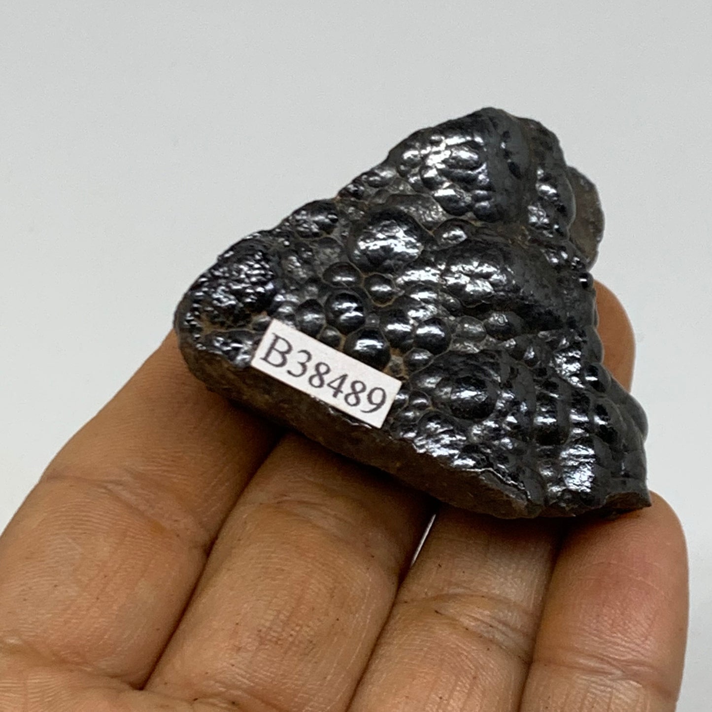 84g, 1.9"x1.7"x0.9", Rough Hematite Botryoidal Mineral Crystal, B38489