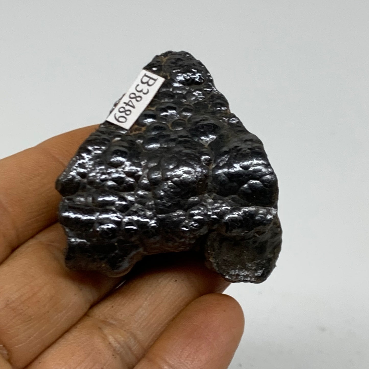 84g, 1.9"x1.7"x0.9", Rough Hematite Botryoidal Mineral Crystal, B38489