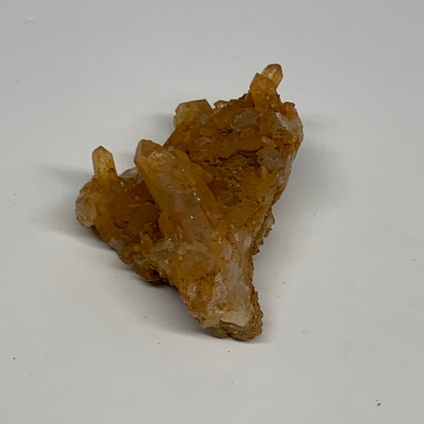 63.4g, 2.6"x1.8"x1.2", Orange Quartz Cluster Crystal Terminated @Brazil, B28934