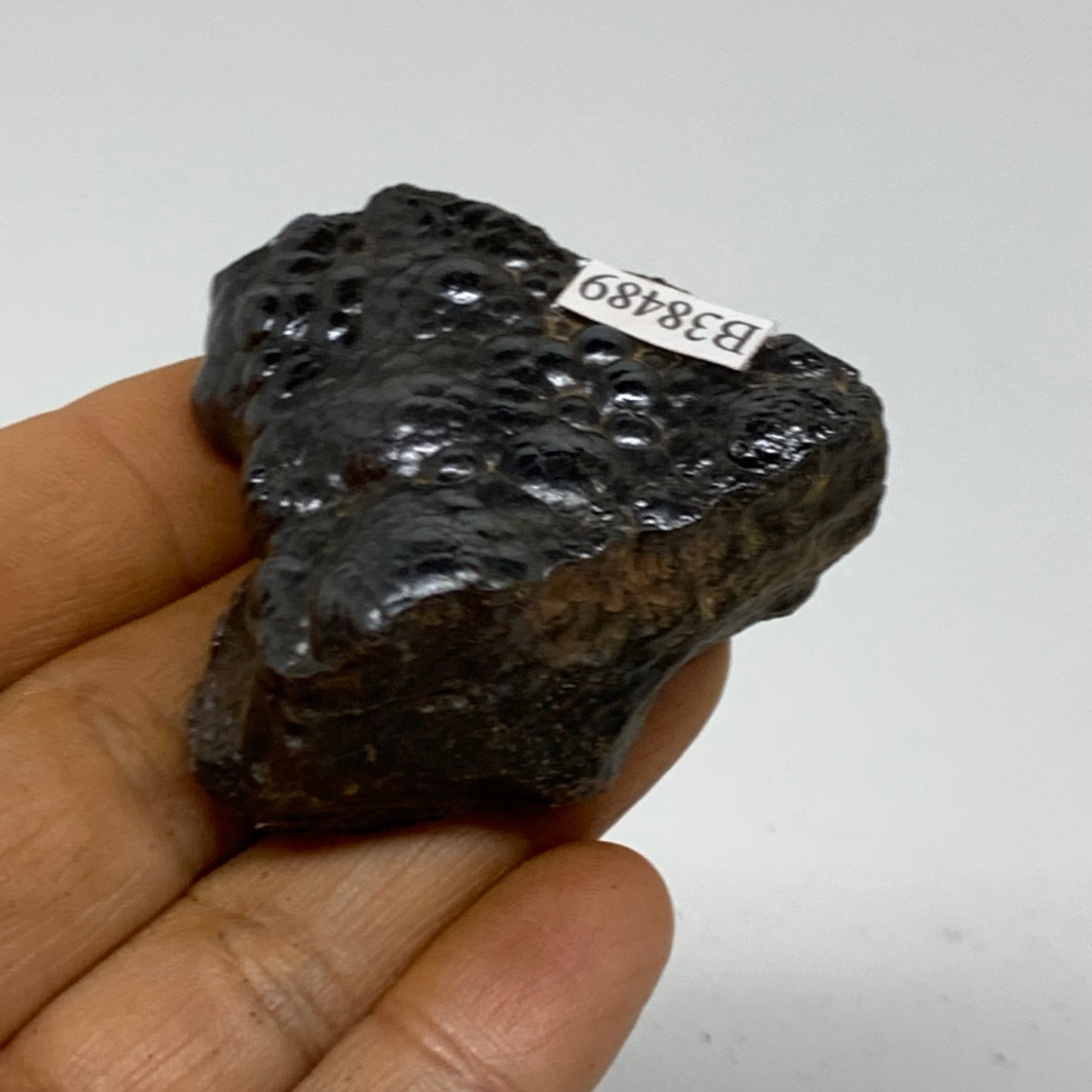 84g, 1.9"x1.7"x0.9", Rough Hematite Botryoidal Mineral Crystal, B38489