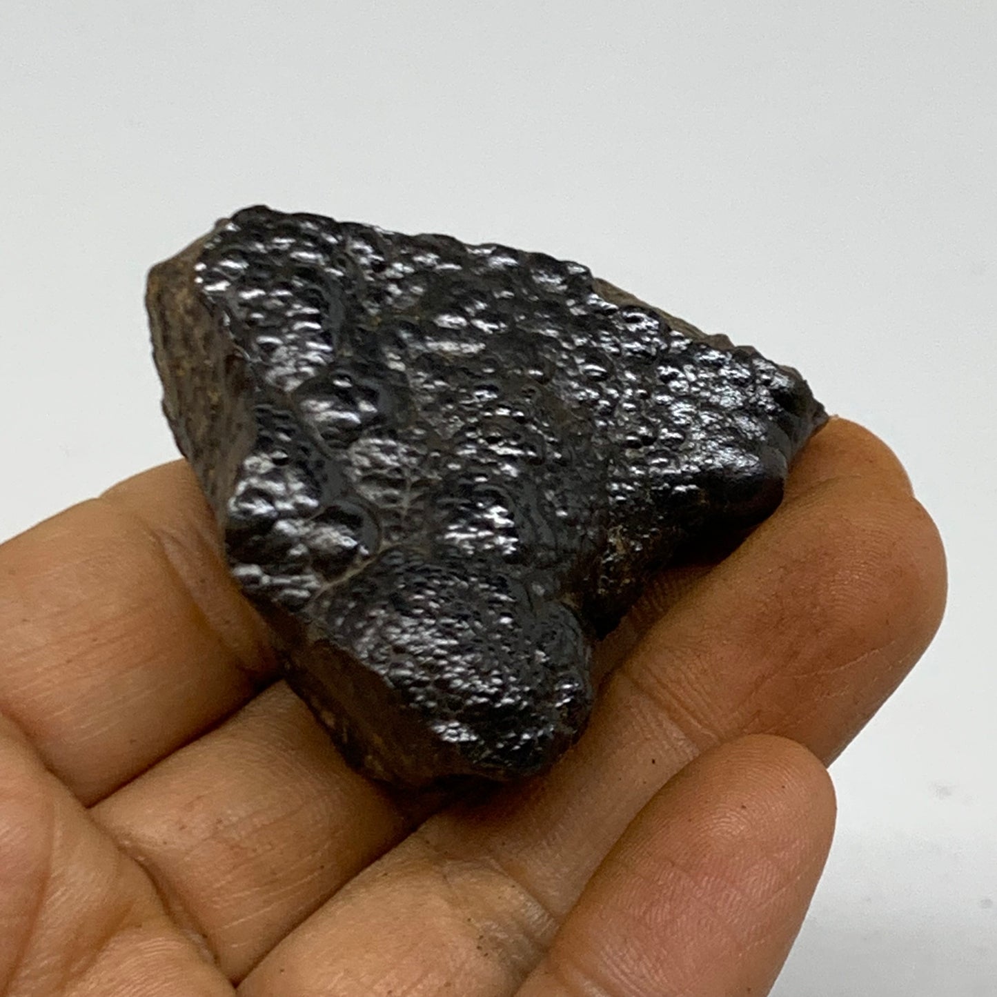 84g, 1.9"x1.7"x0.9", Rough Hematite Botryoidal Mineral Crystal, B38489