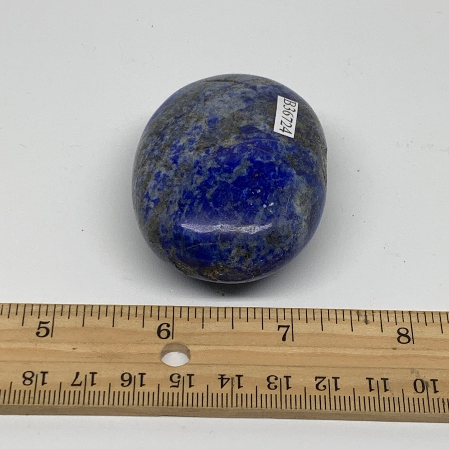 115.7g, 2.3"x1.7"x1", Natural Lapis Lazuli Palm Stone @Afghanistan, B36724
