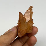44g, 2.6"x1.4"x1.1", Orange Quartz Cluster Crystal Terminated @Brazil, B28935