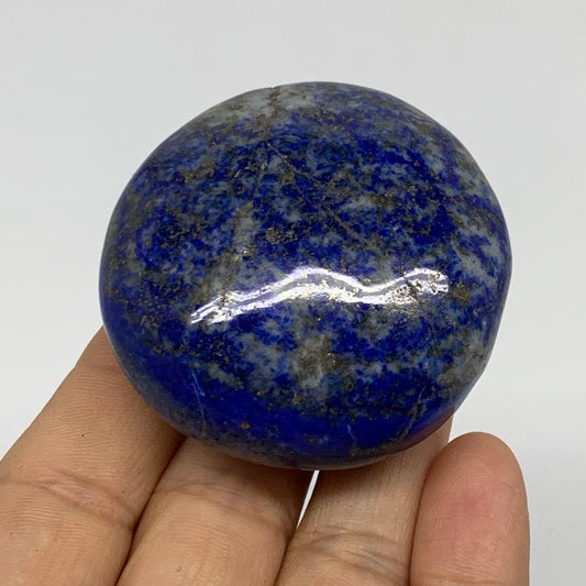 117.3g, 2.1"x2.1"x1", Natural Lapis Lazuli Palm Stone @Afghanistan, B36725