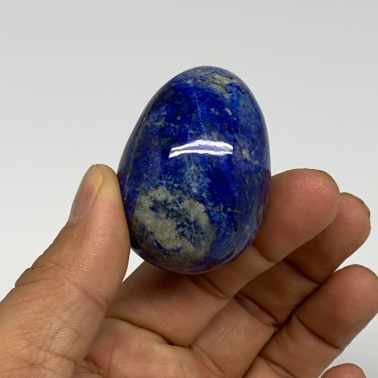 150.9g, 1.6"-1.7", 2pcs, Natural Lapis Lazuli Egg Polished @Afghanistan, B30413