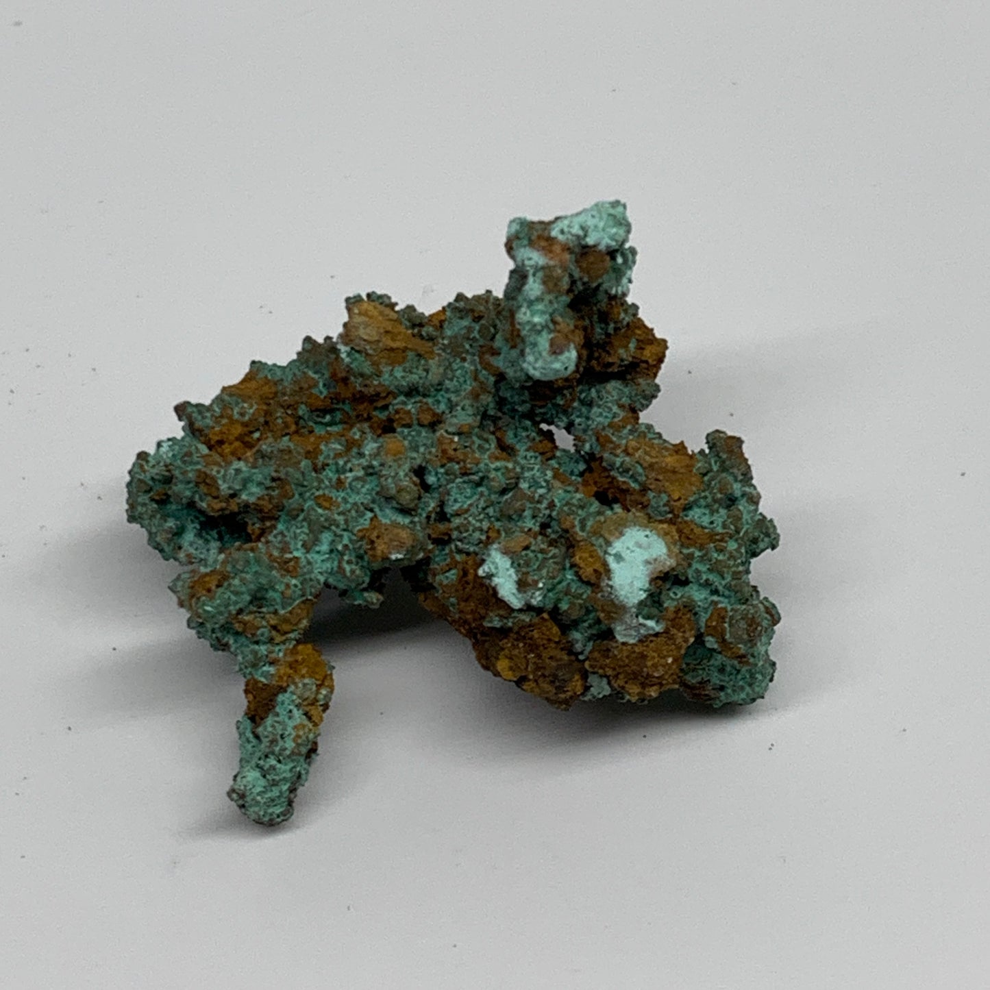 35.3g, 1.6"x1.4"x1.1", Malachite on Native Copper Mineral Specimens, B33962