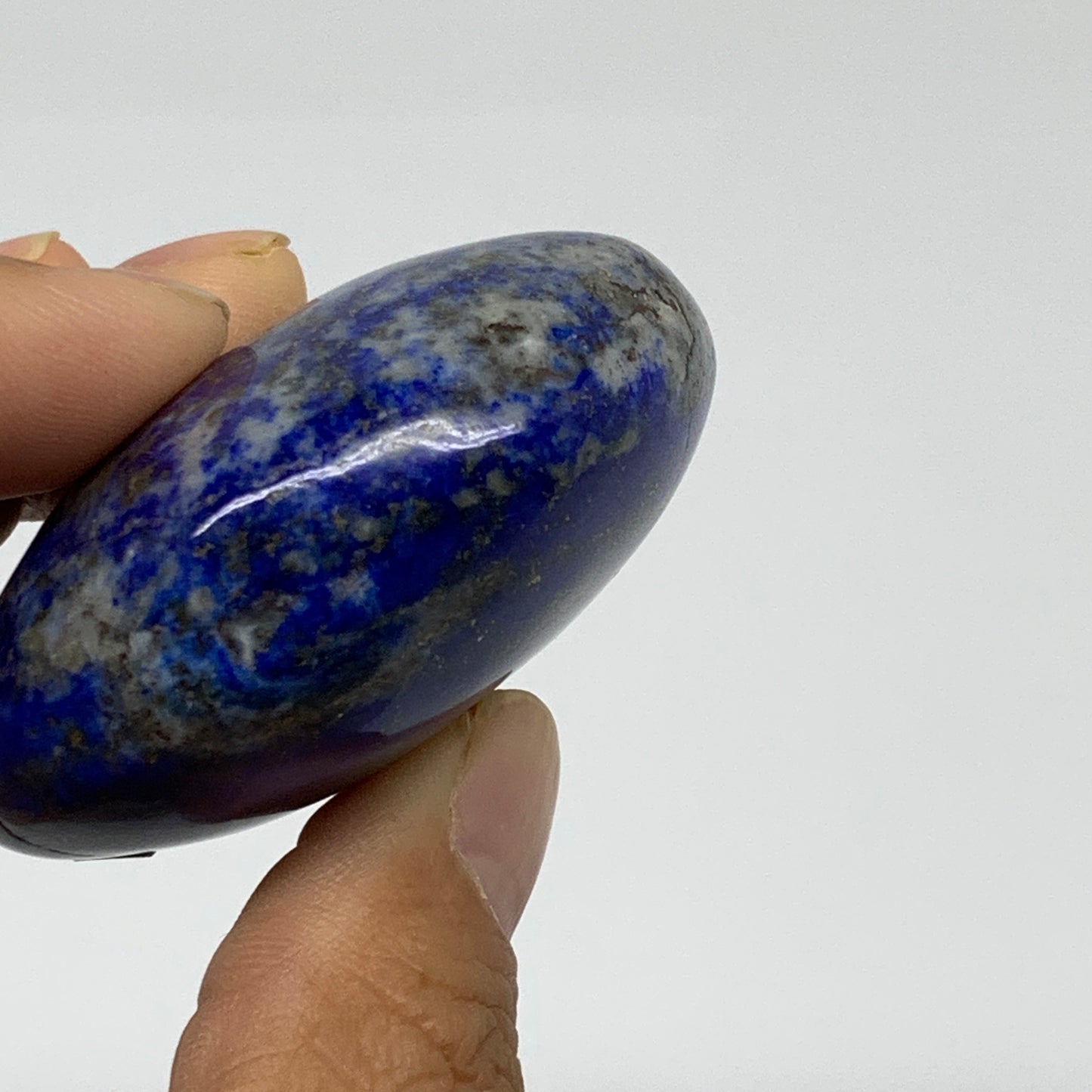 117.3g, 2.1"x2.1"x1", Natural Lapis Lazuli Palm Stone @Afghanistan, B36725
