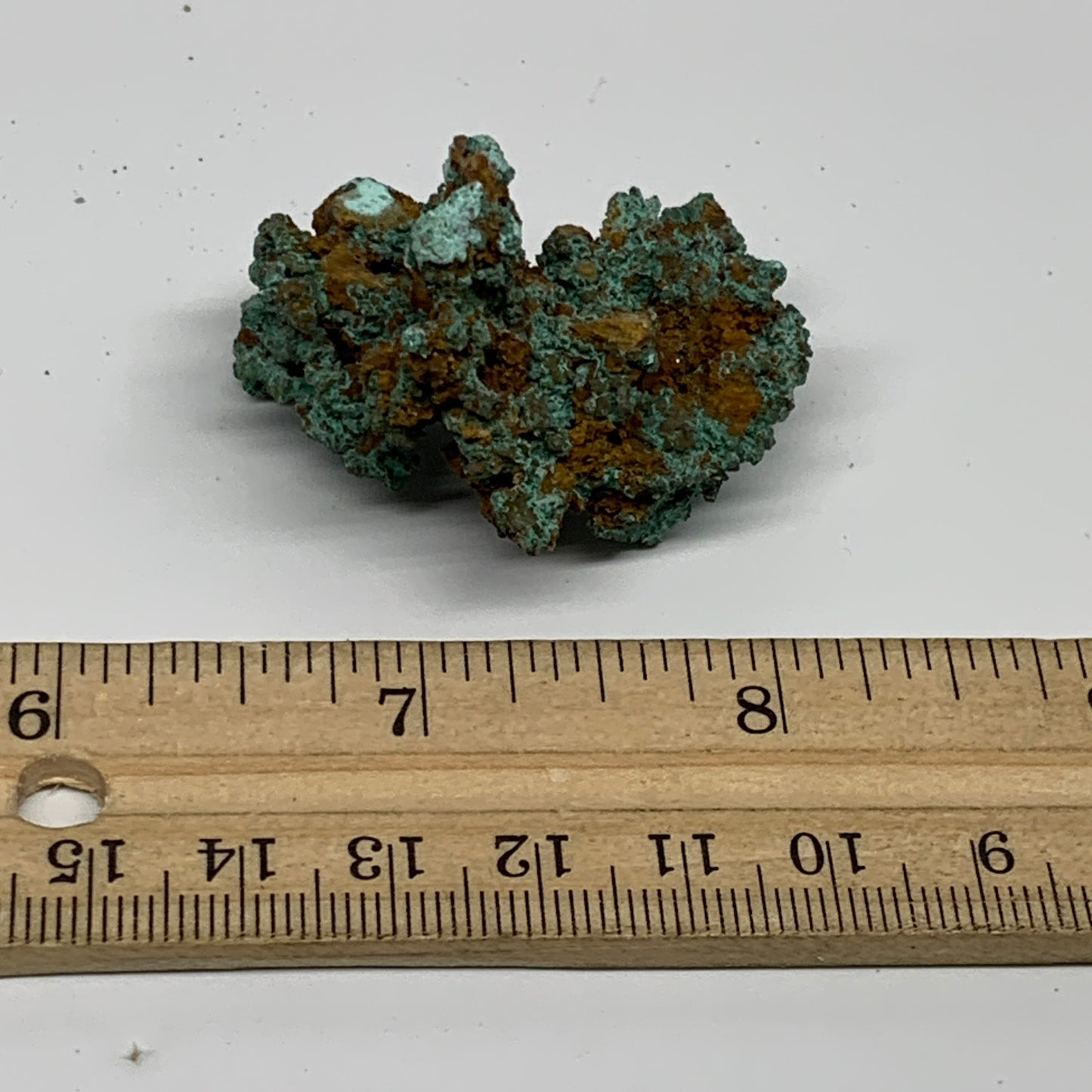 35.3g, 1.6"x1.4"x1.1", Malachite on Native Copper Mineral Specimens, B33962